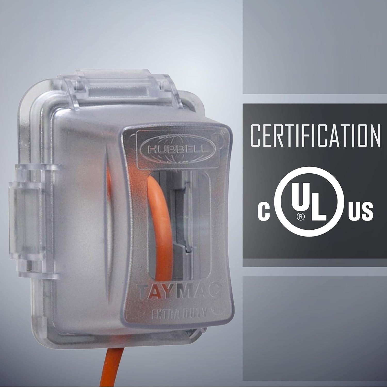 Cubierta de Enchufe Eléctrico TayMac MM720C 1-Gang Resistente