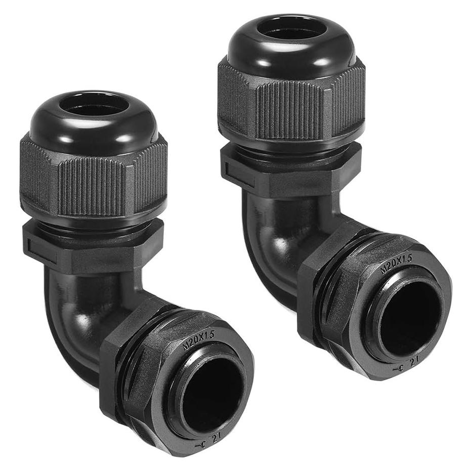 Conector Impermeable M20 uxcell Nylon IP68 2 Pcs 6-11mm