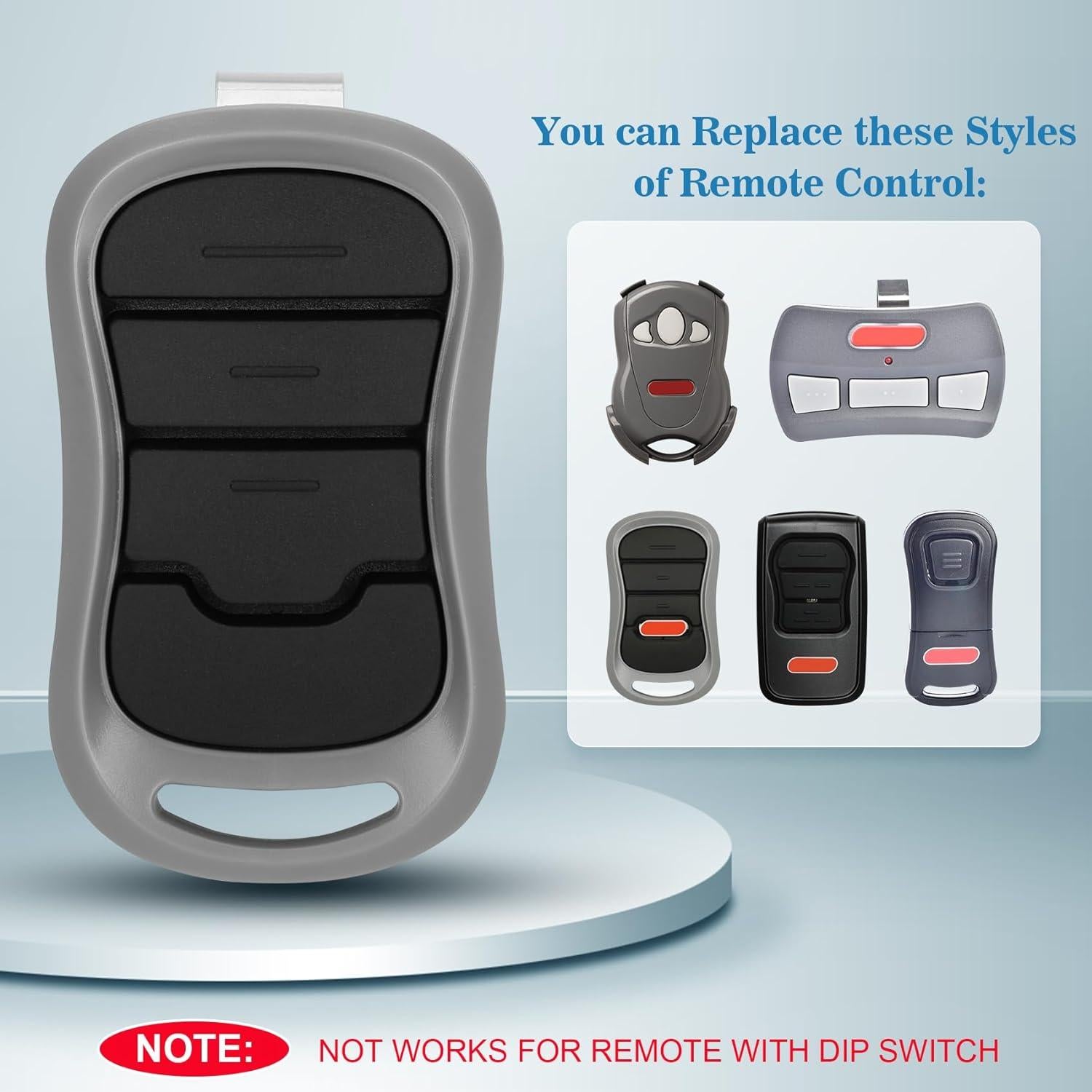 2 for Genie Garage Door Opener Remote, Compatible with Genie IntelliCode/Overhead CodeDodger Garage Door Opener, G3T-R O3T-A O3T-BX 315/390MHZ, 3-Years-Warranty