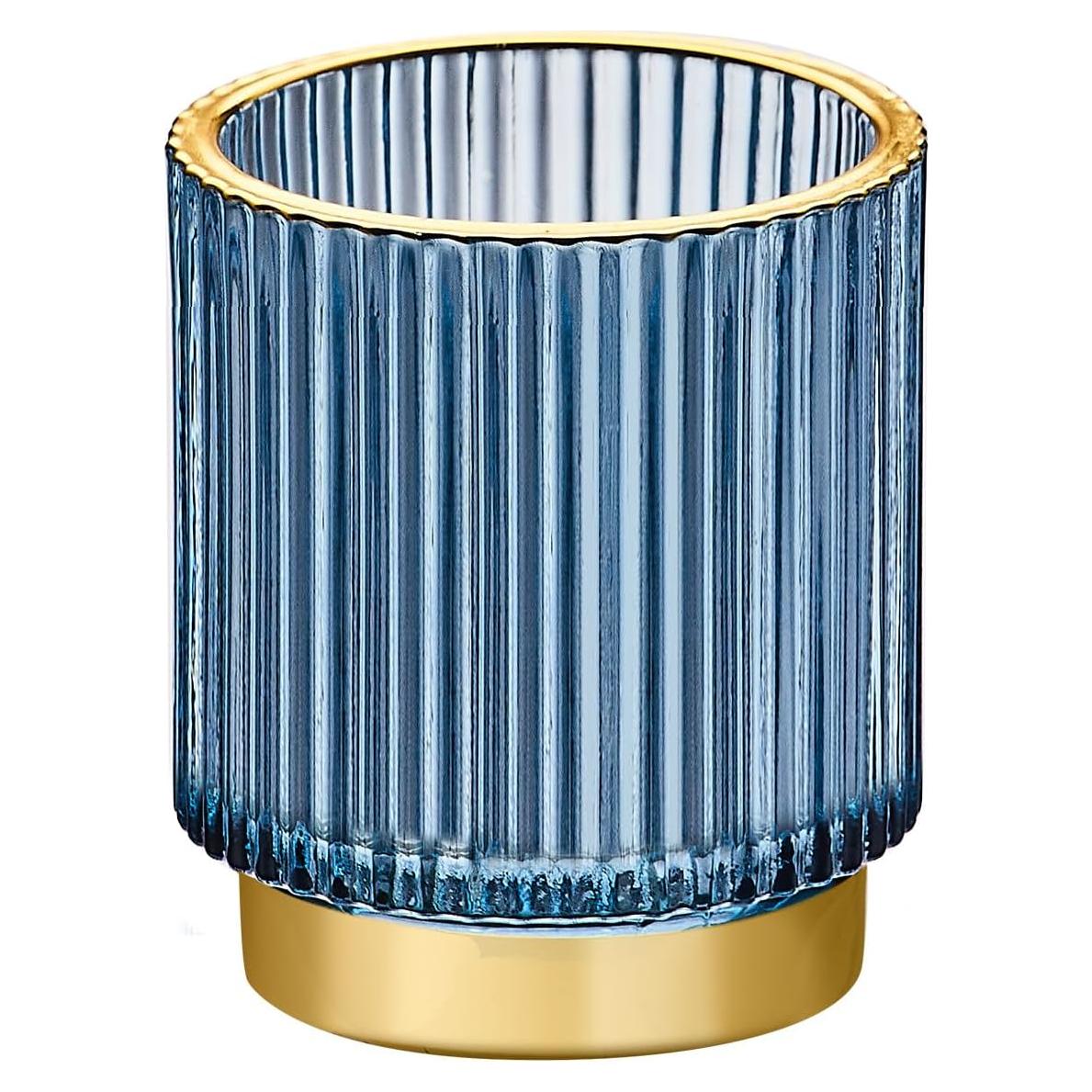 Organizador de Brochas LEICURACE de Vidrio Azul 236.6ml