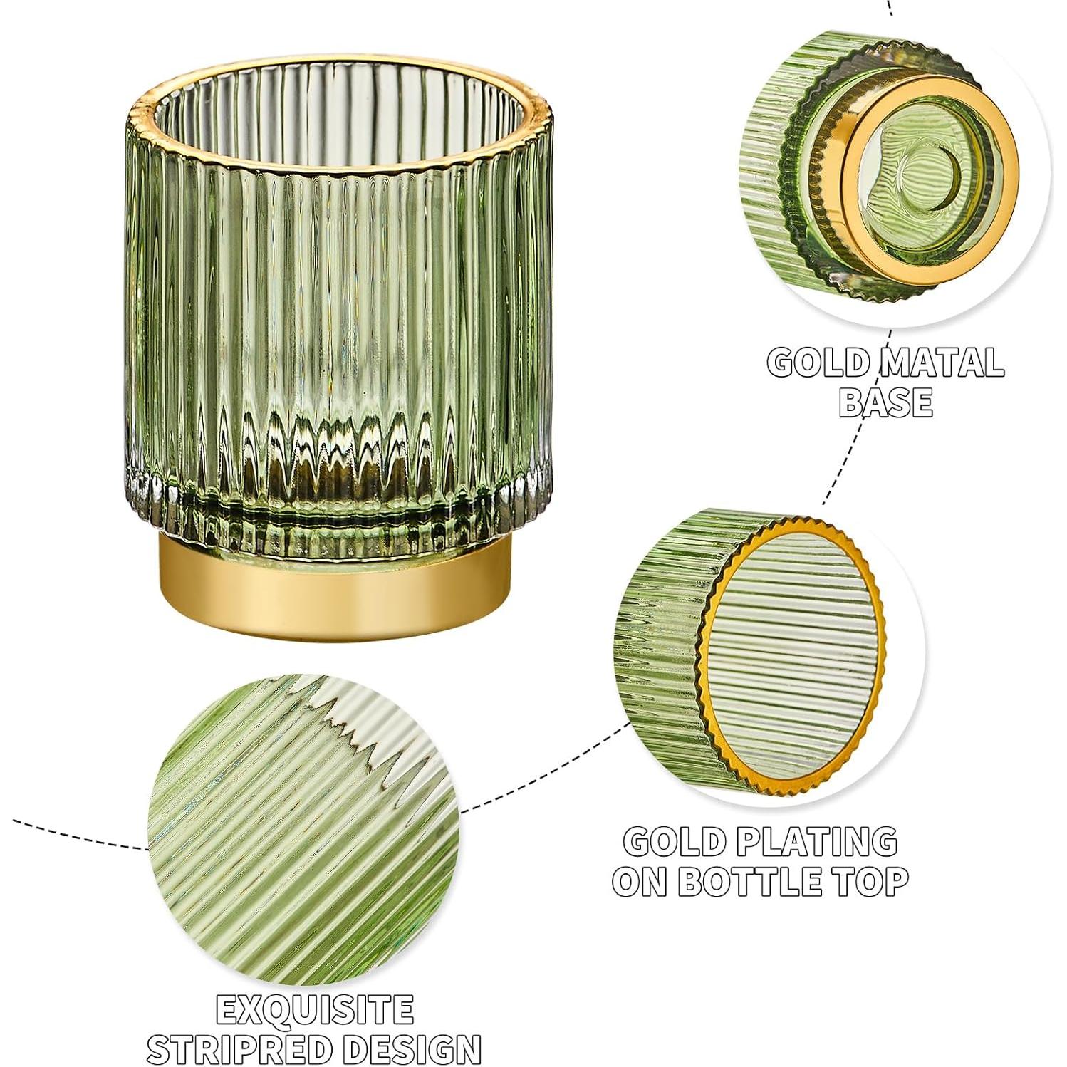 Organizador de Brochas LEICURACE de Vidrio Azul 236.6ml