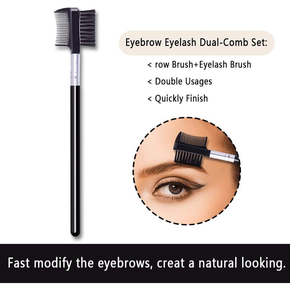 Peine para Pestañas y Cejas LOOKSEVEN 16cm Doble Cabeza