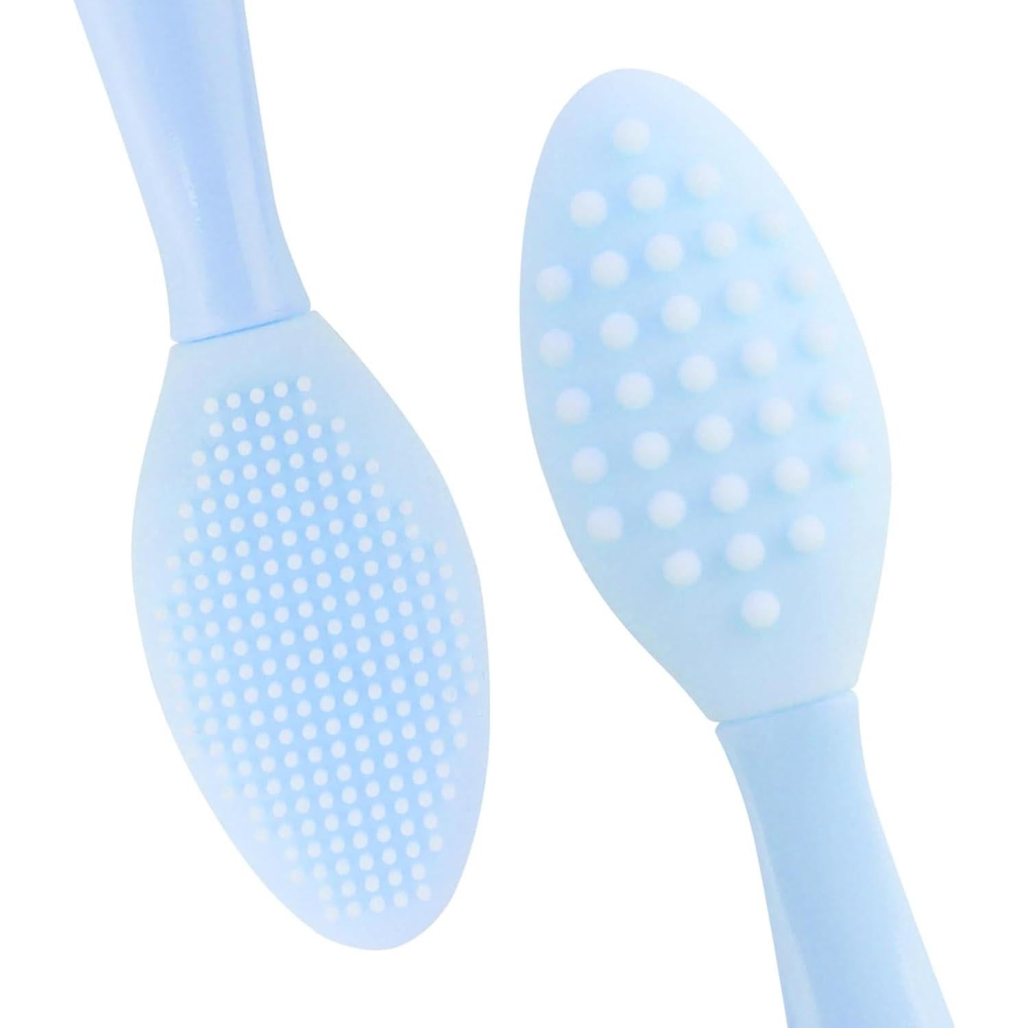 Cepillo Exfoliante de Labios YOUKOOL Doble Cara Silicona Azul 2pcs