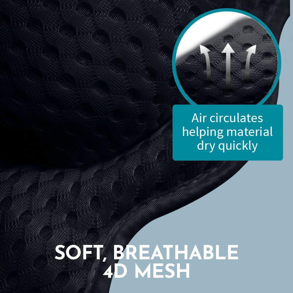 Almohada de Baño Ergonómica WONDERfoam Negra 43.8x41.9 cm