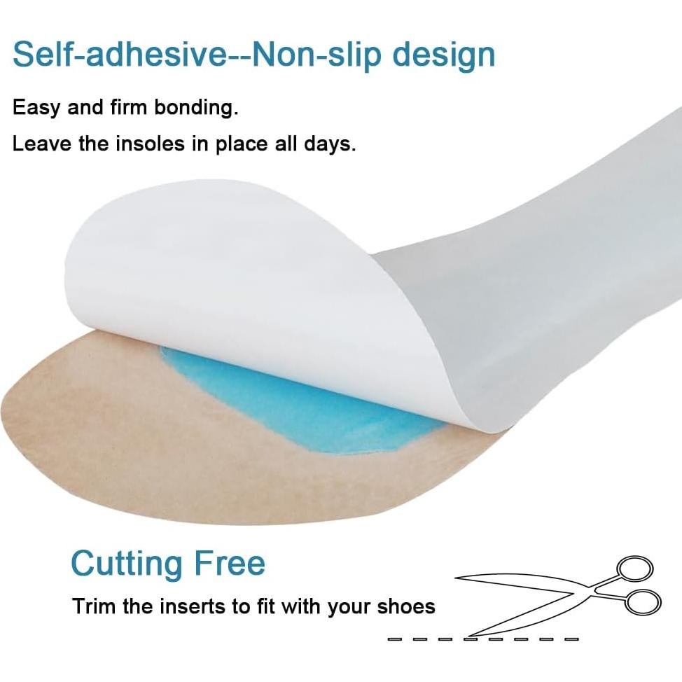 2 Pares de Almohadillas de Tacón Alto BTXYM - Piel de Cerdo Beige