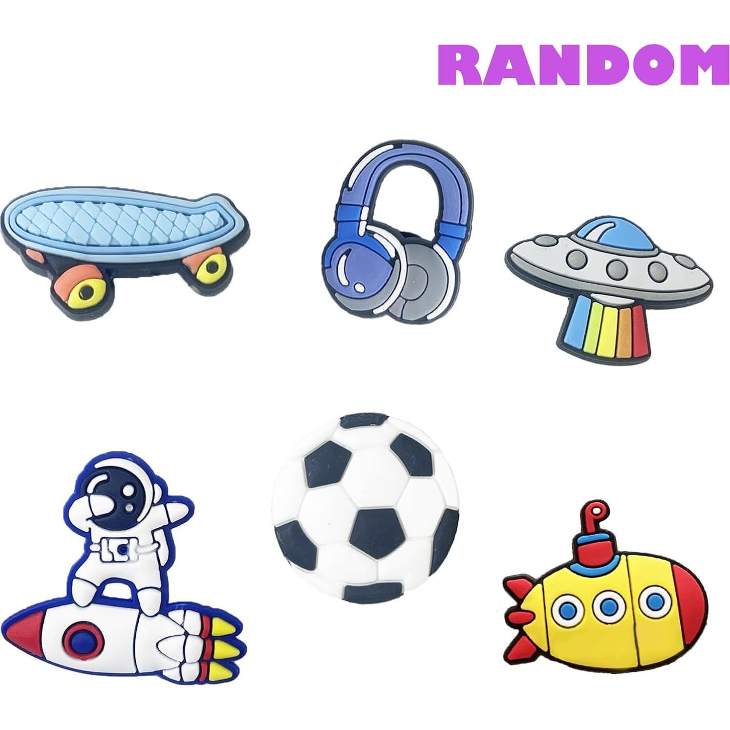 35 Piezas de Charms de Zapatos PVC Aleatorios para Niños