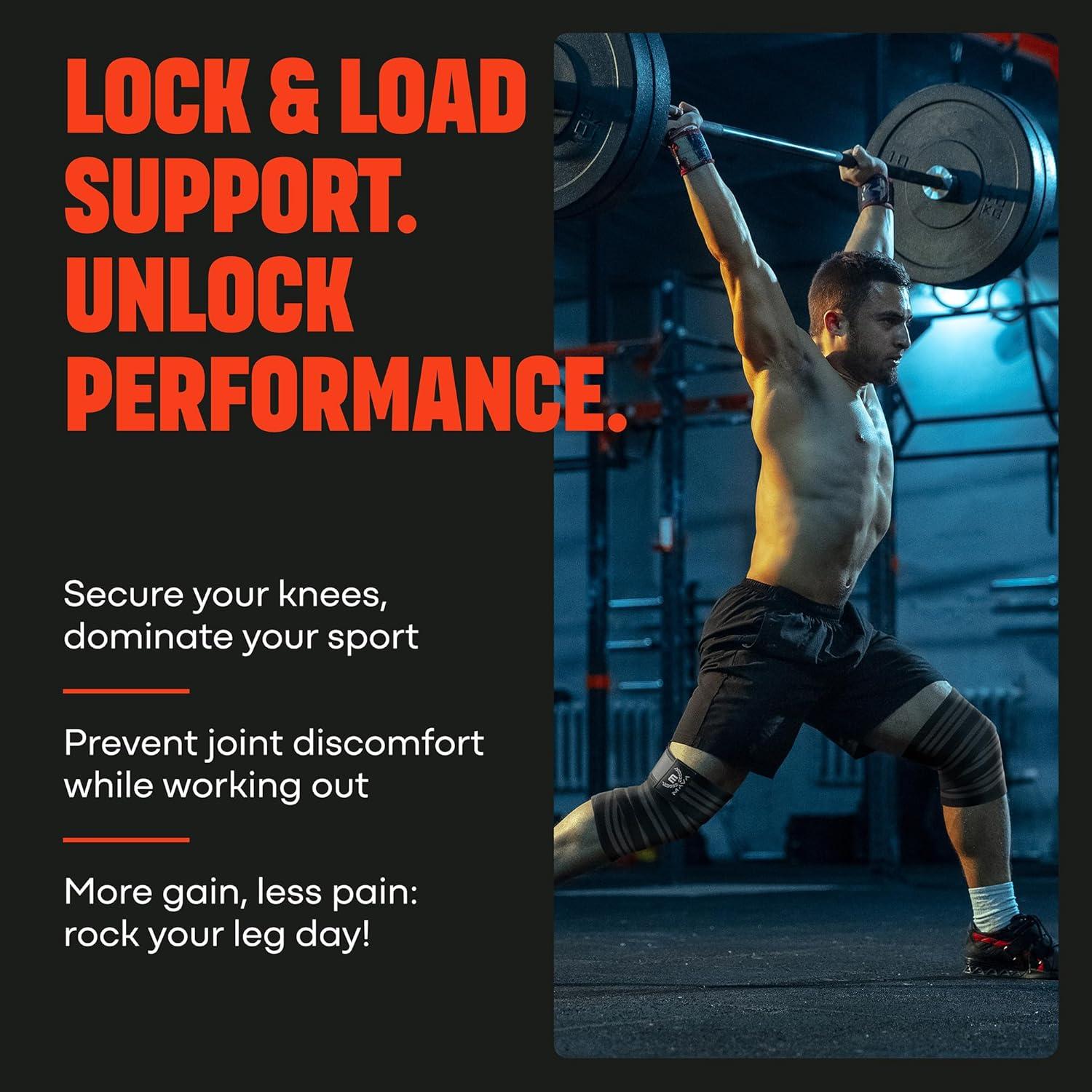 Fajas para Rodillas Mava Sports - Compresión 182.88 cm - Unisex