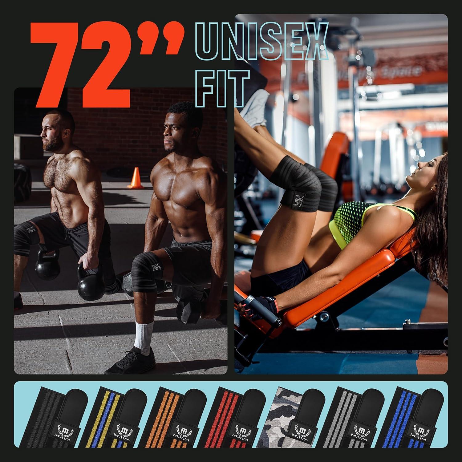 Fajas para Rodillas Mava Sports - Compresión 182.88 cm - Unisex