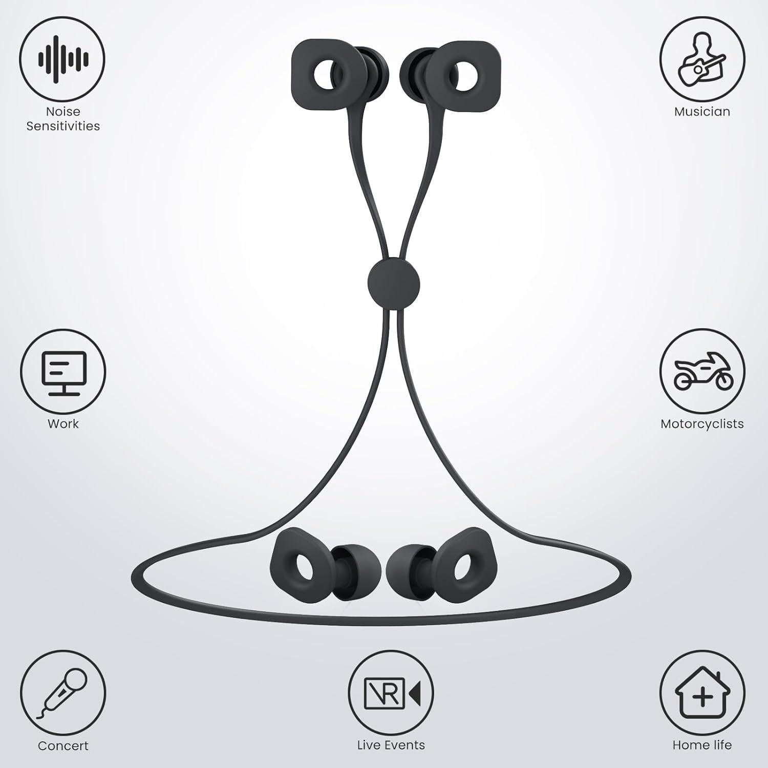 Tapones Reutilizables para Oídos LOETRUY - Reducción 25dB-30dB