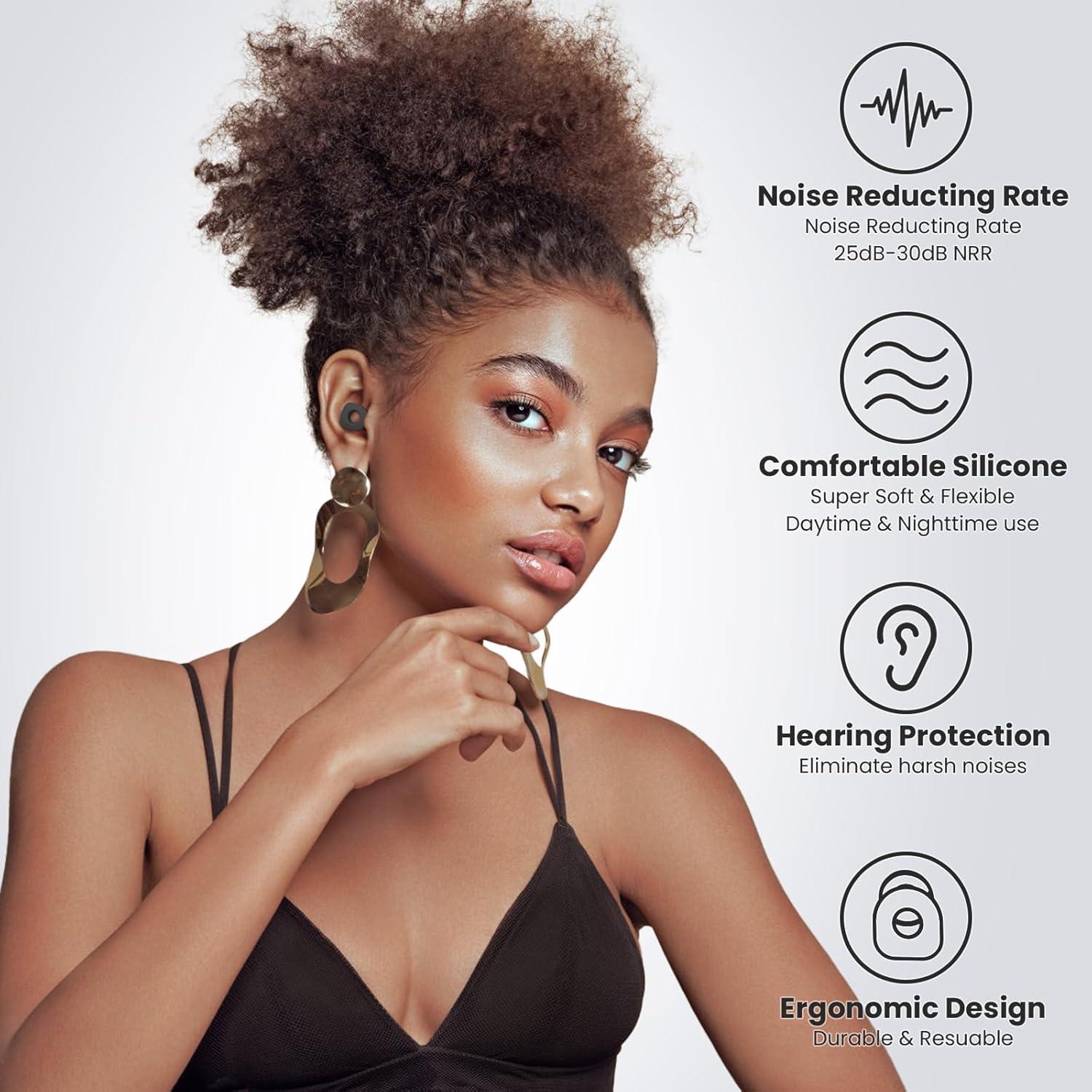 Tapones Reutilizables para Oídos LOETRUY - Reducción 25dB-30dB