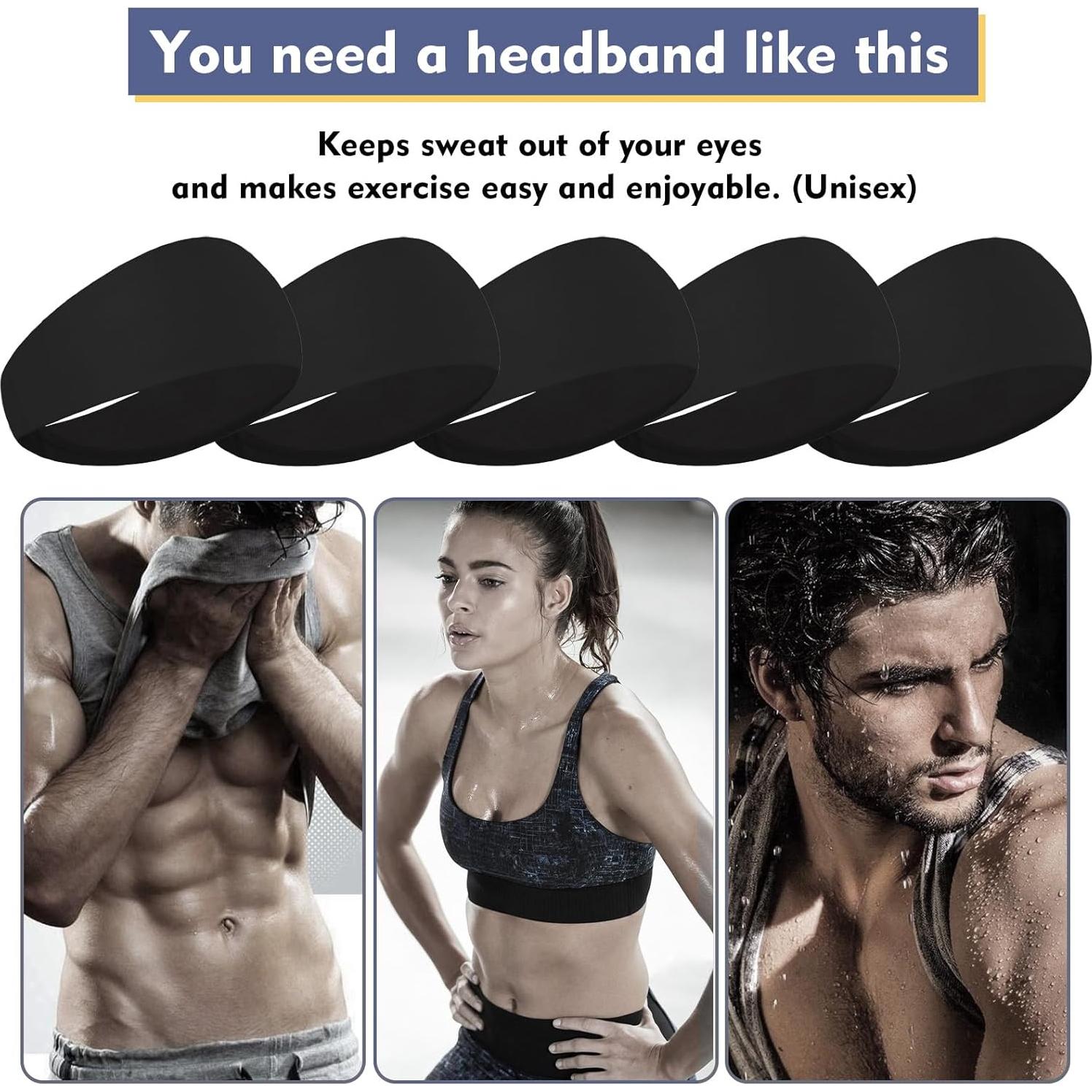 Cintas para la cabeza deportivas XTREND - 5 Pcs, absorbentes, unisex