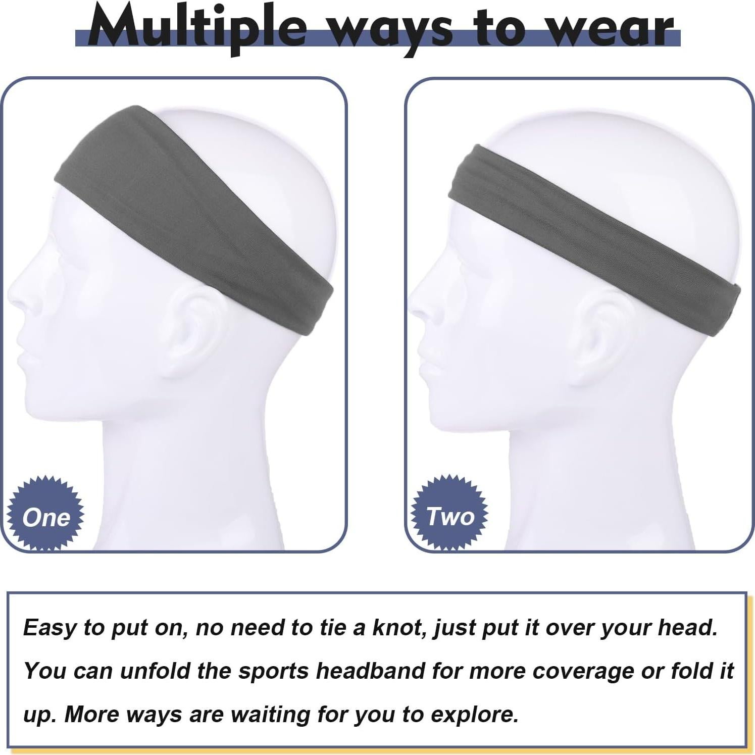 Cintas para la cabeza deportivas XTREND - 5 Pcs, absorbentes, unisex