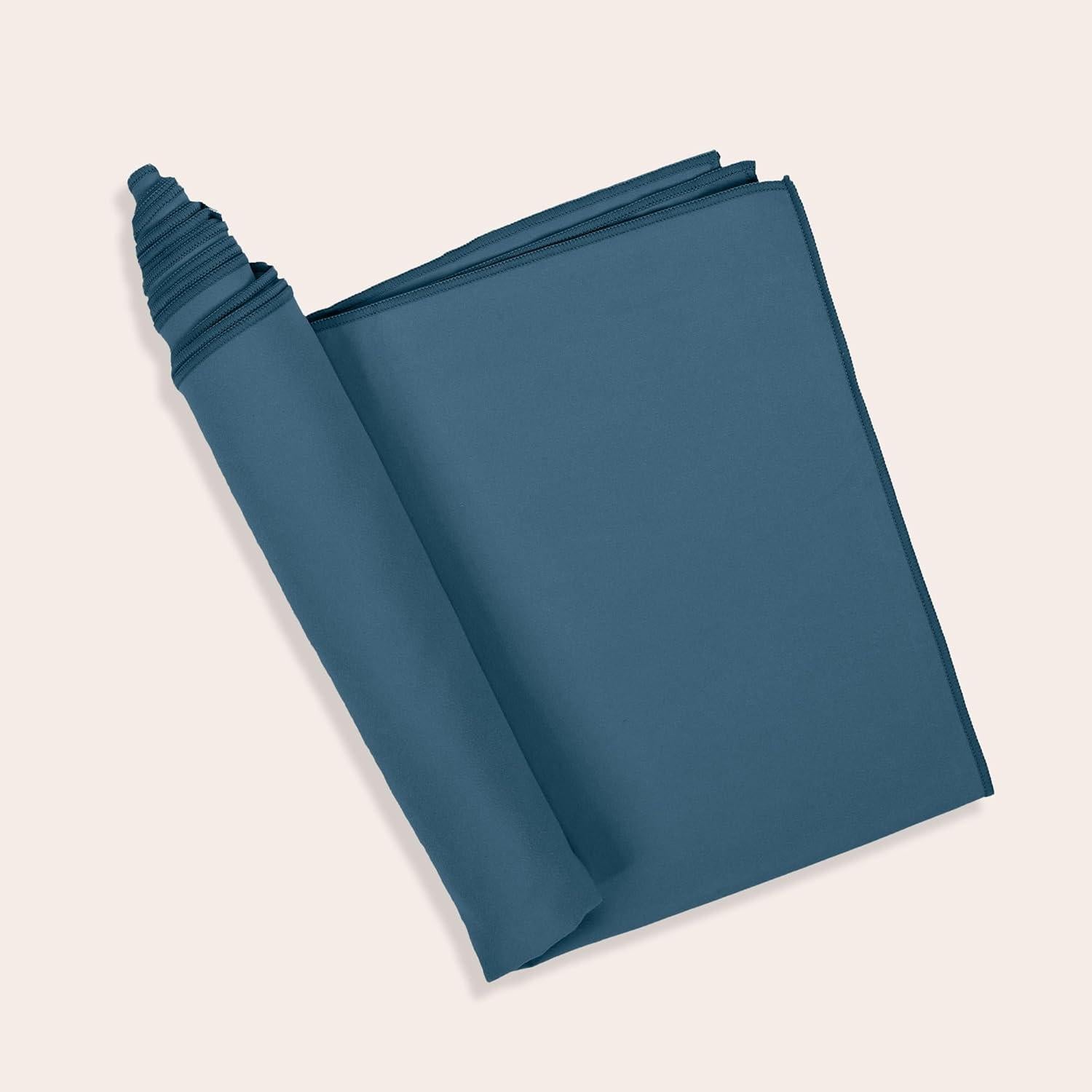 Toalla de Yoga Antideslizante Fittest Pro 182x67 cm Azul