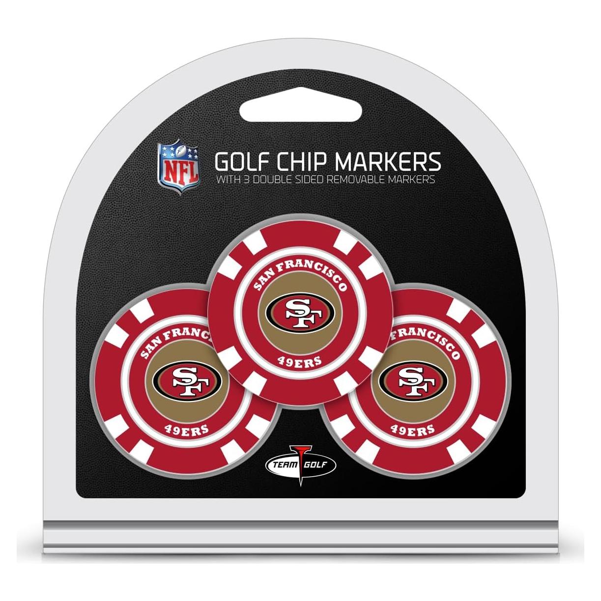 Fichas de Poker NFL Team Golf con 3 Marcadores Doble Cara