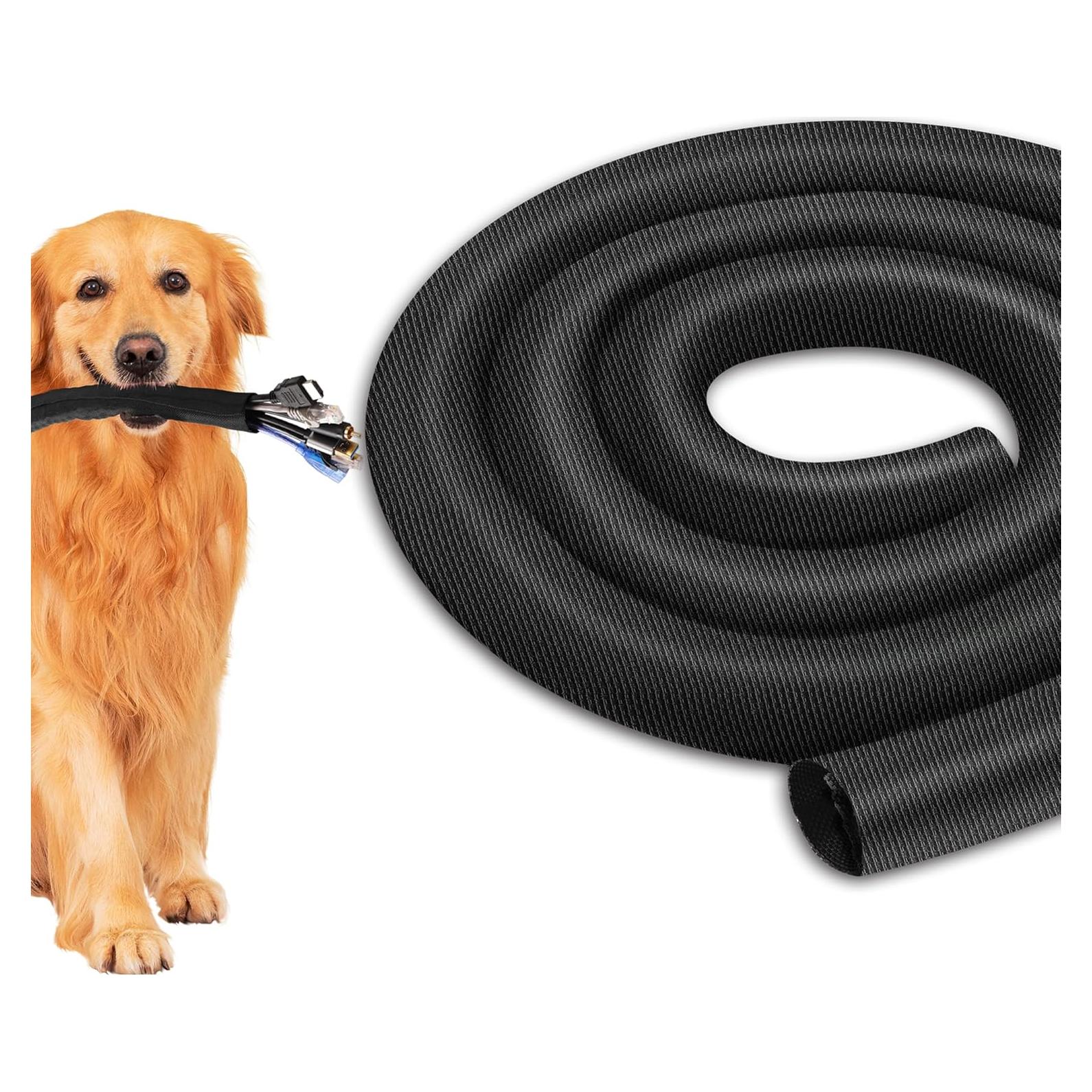 Manga de Gestión de Cables YCLYC 2.5m - 0.6cm Flexible Negra