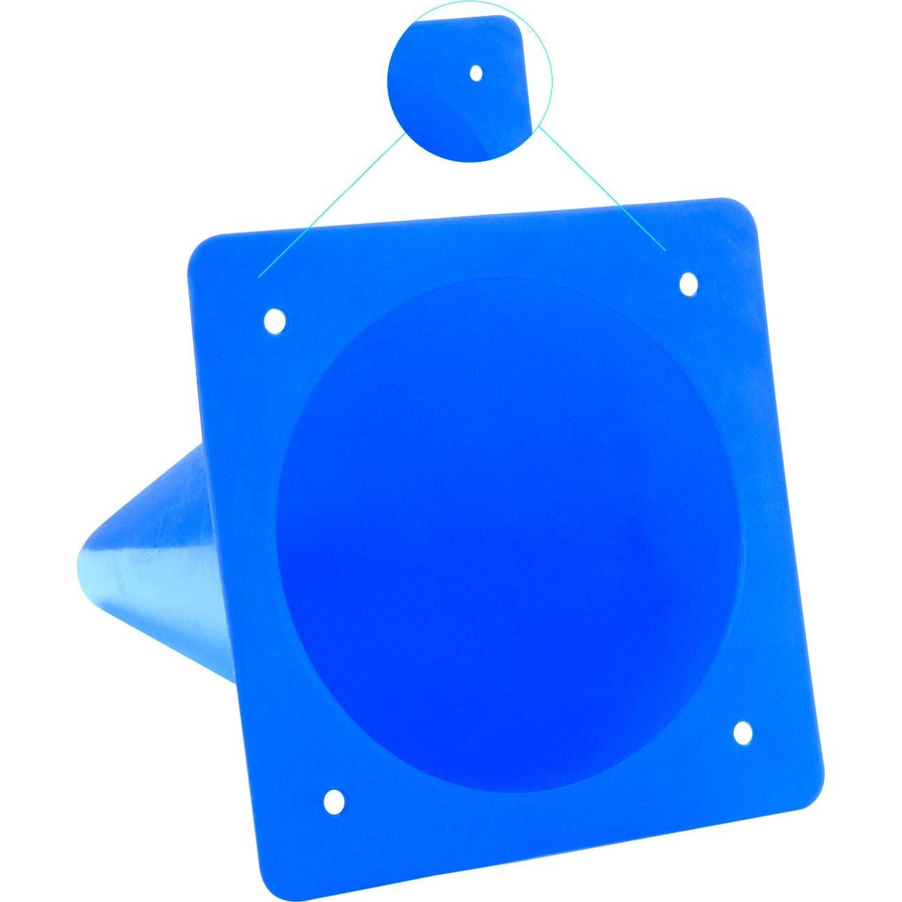 Conos de Entrenamiento Deportivo Alyoen 30 cm Paquete de 10 Azul