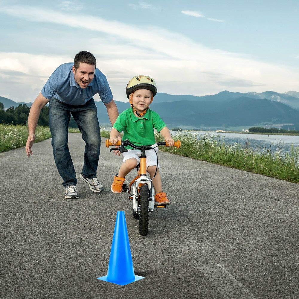 Conos de Entrenamiento Deportivo Alyoen 30 cm Paquete de 10 Azul