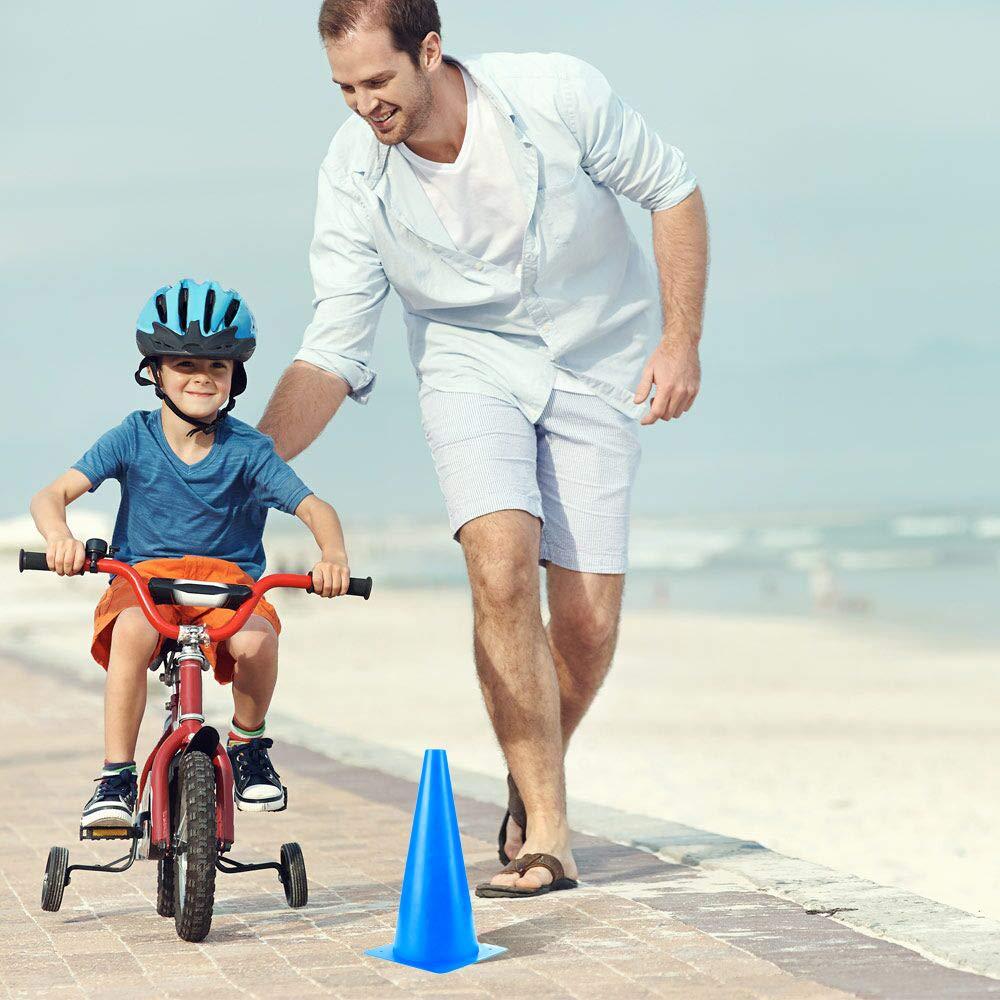 Conos de Entrenamiento Deportivo Alyoen 30 cm Paquete de 10 Azul