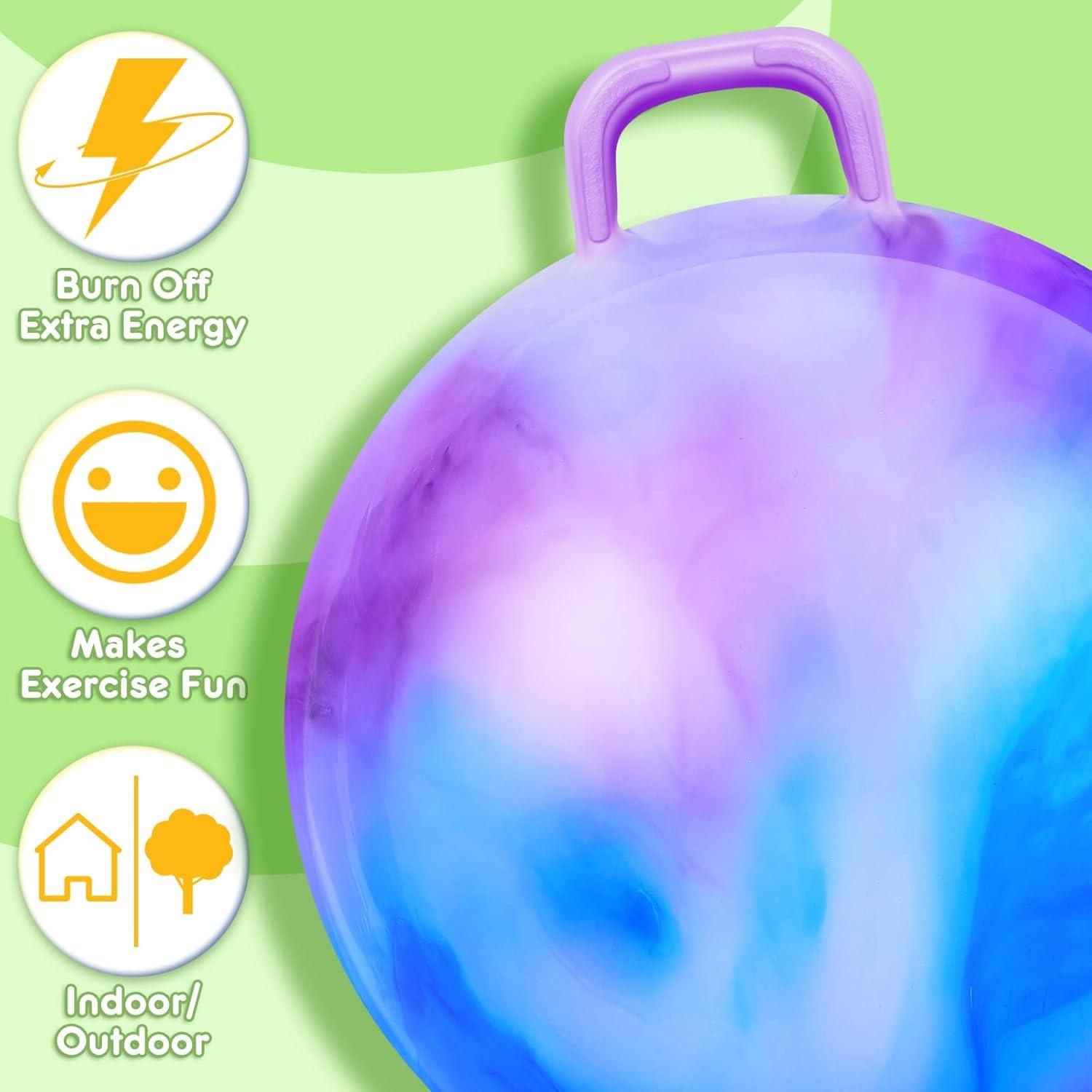 Pelotas Saltarinas Inflables Lewtemi 2 Pcs 74 cm con Mango