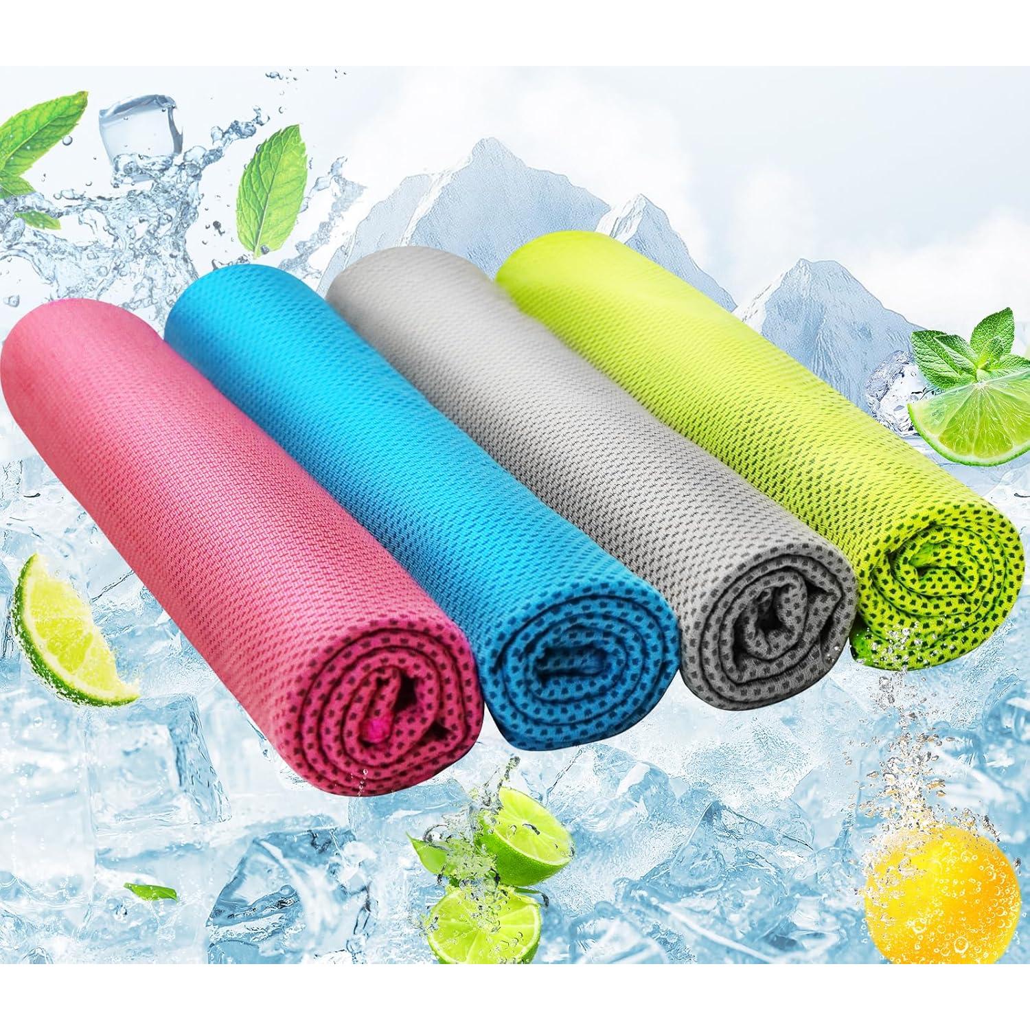 Toallas Enfriadoras AZOI 4 Unidades Microfibra 101.6x30.5cm