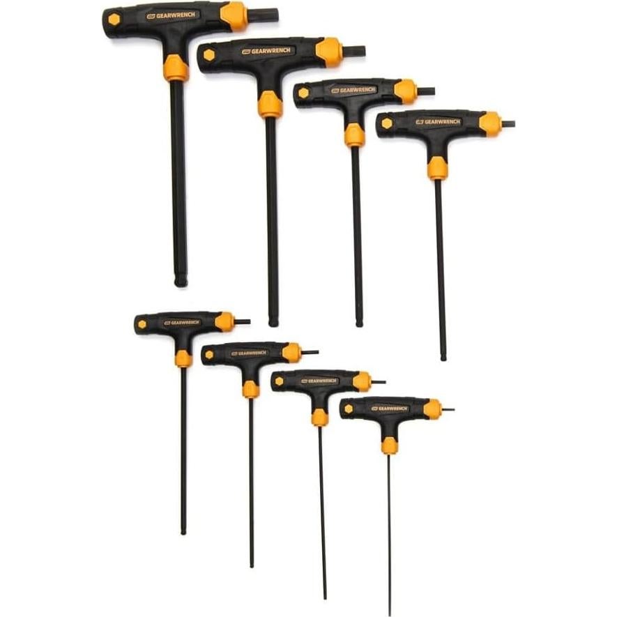 Juego de Llaves Hexagonales T-Handle GEARWRENCH 8 Piezas Métricas