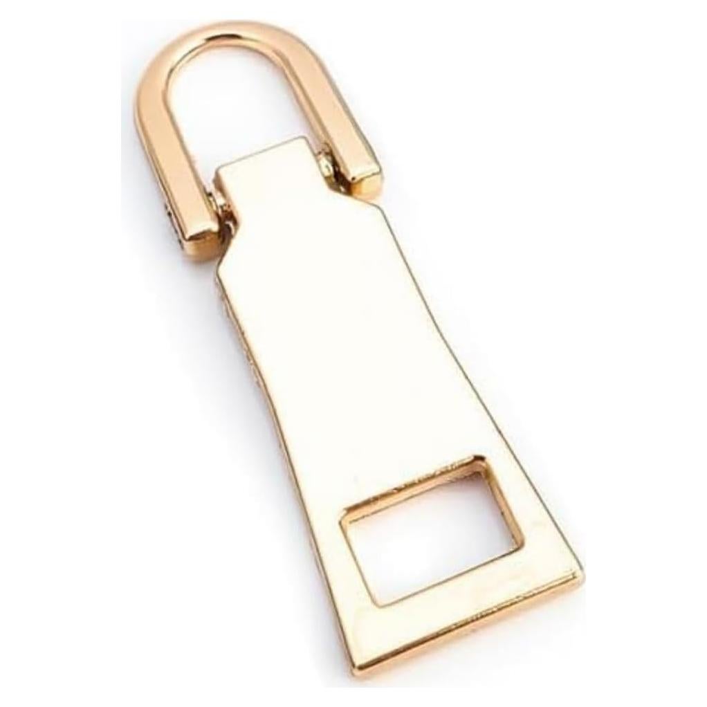 Zipper Pull Replacement Kit, Pull Replacement Repair, Zipper Slider Tab for Luggage Backpack Jacket Suitcase Coat Sewing Notions and Supplies (Gold)