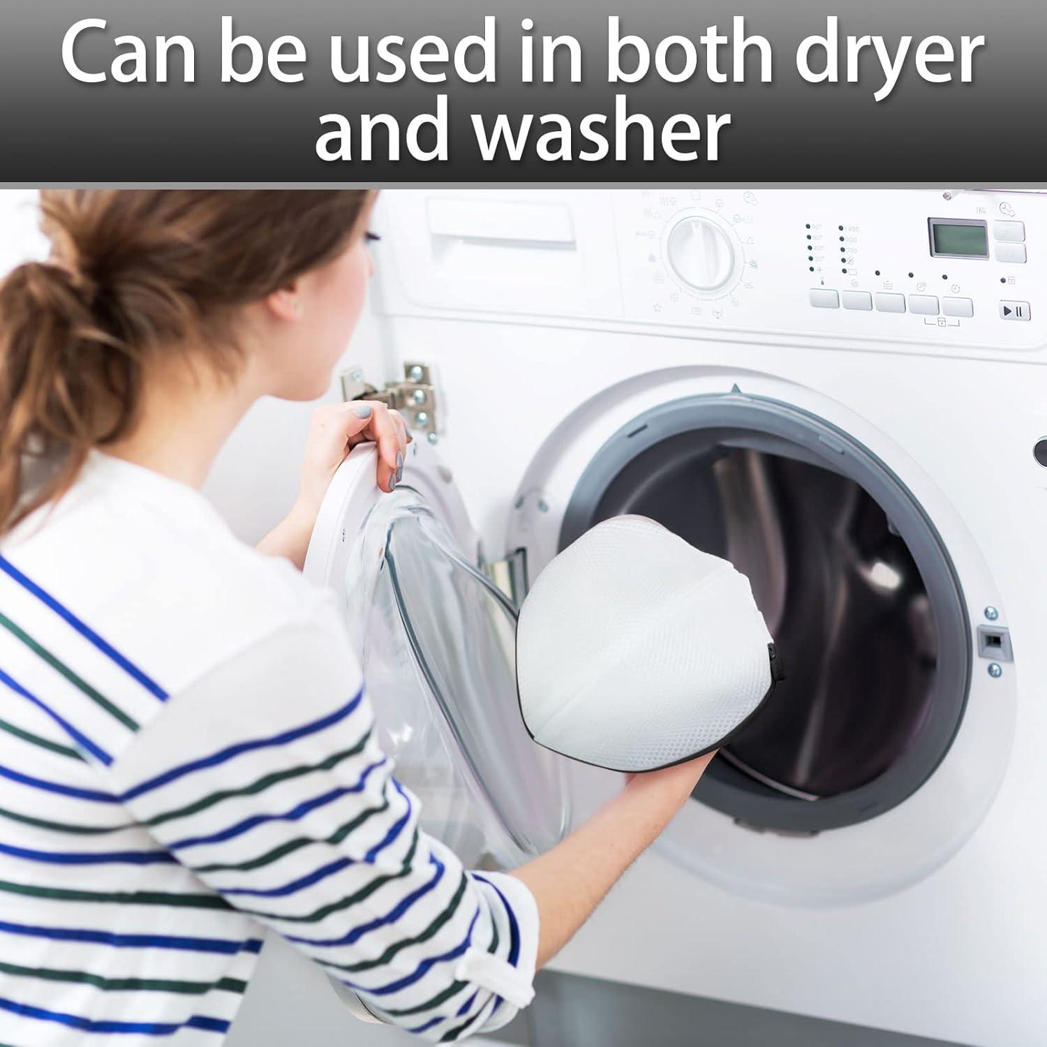 6 Bolsas de Lavado de Sujetadores Shappy con Cremallera - Negro