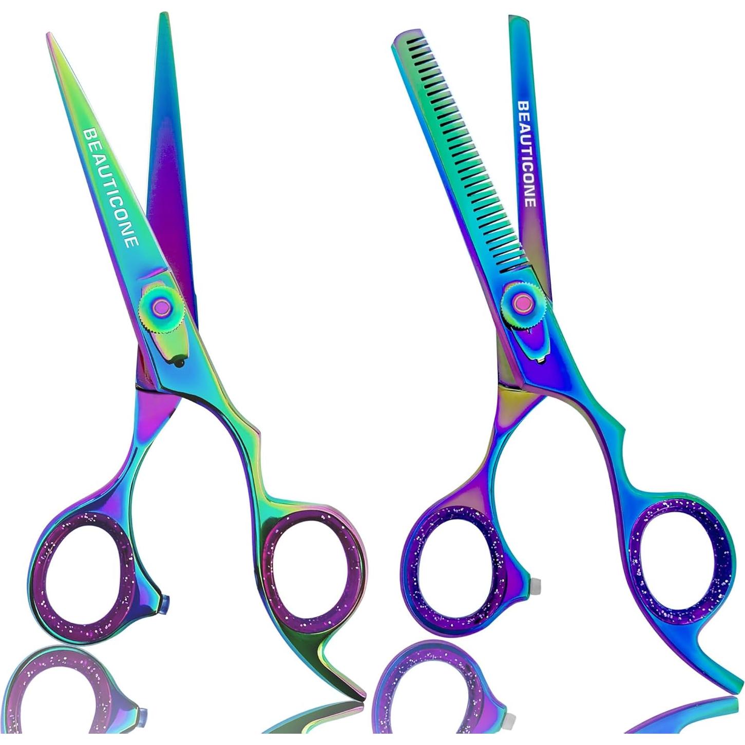 Juego de Tijeras de Barbero Beauticone 16.5 cm Acero Inoxidable