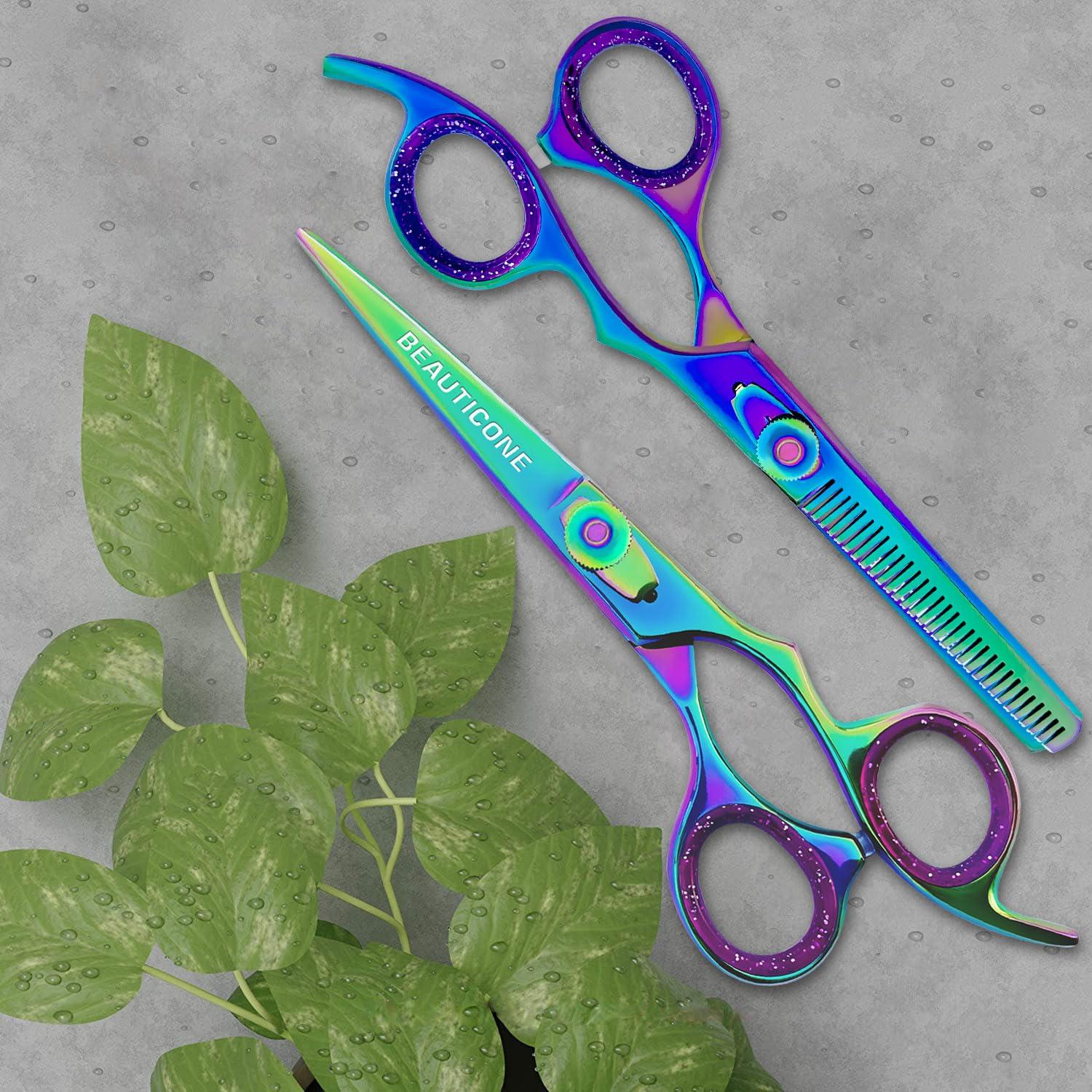 Juego de Tijeras de Barbero Beauticone 16.5 cm Acero Inoxidable