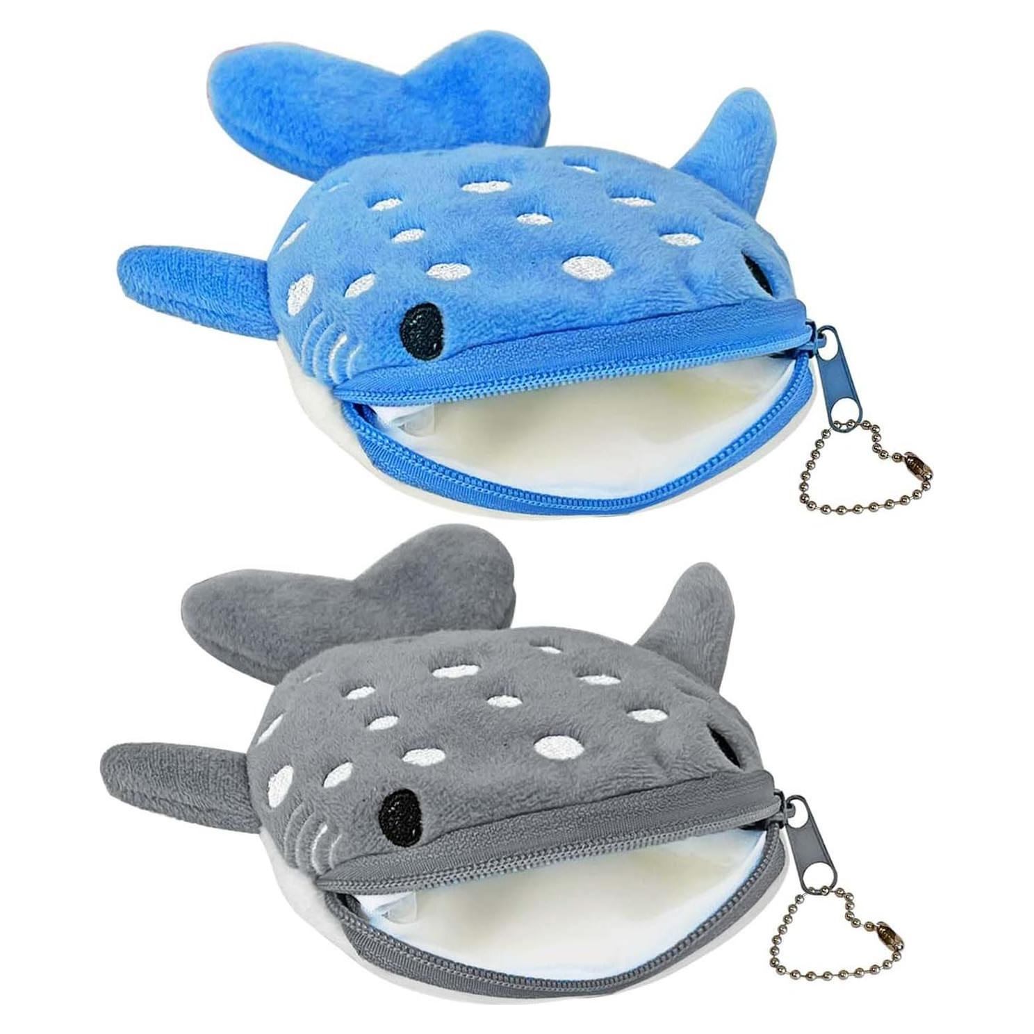 Monedero de Peluche Tiburón Krinisou - 2 Pcs Kawaii