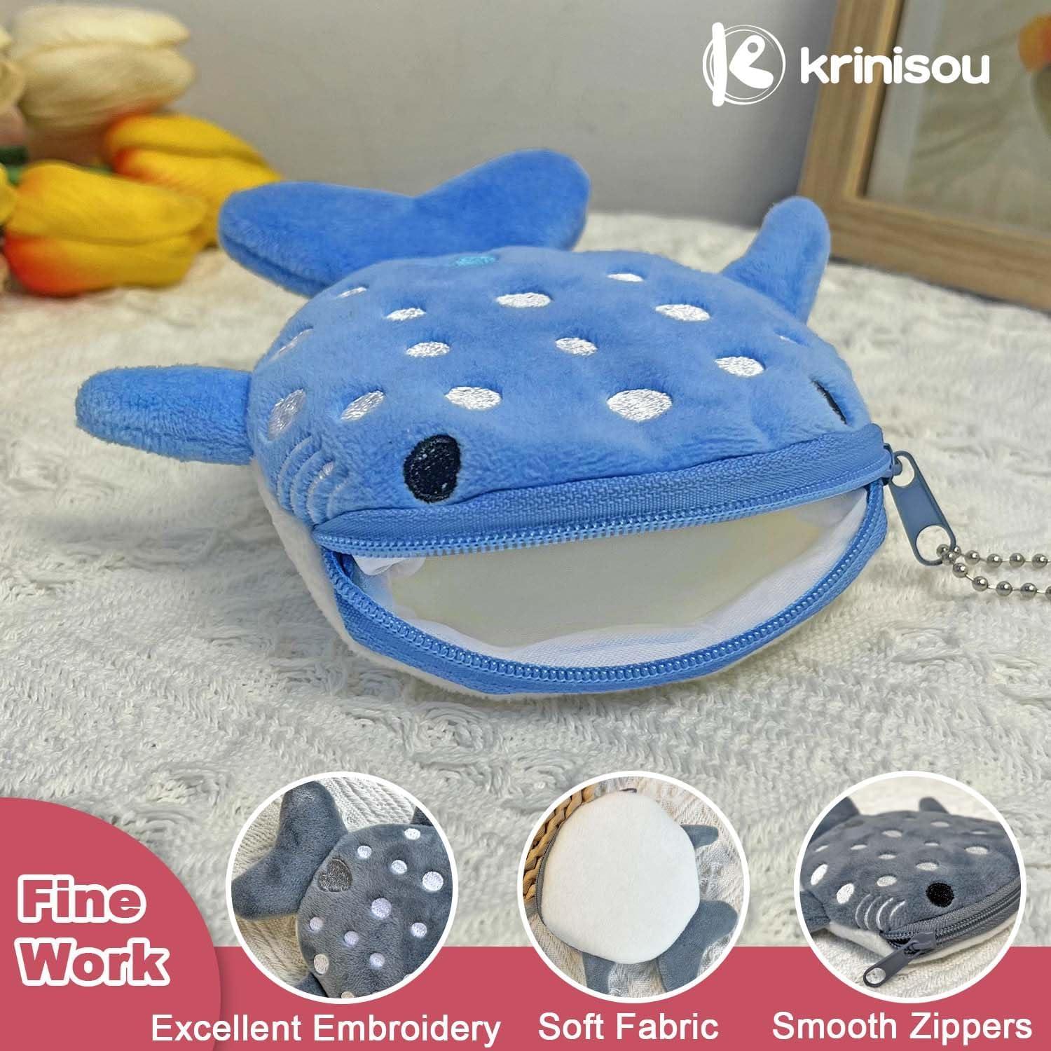 Monedero de Peluche Tiburón Krinisou - 2 Pcs Kawaii