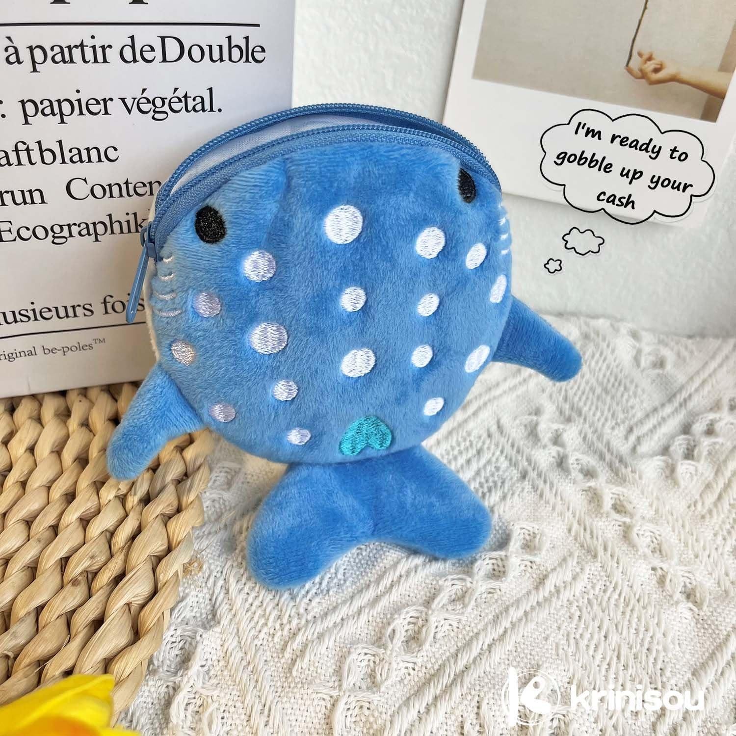 Monedero de Peluche Tiburón Krinisou - 2 Pcs Kawaii
