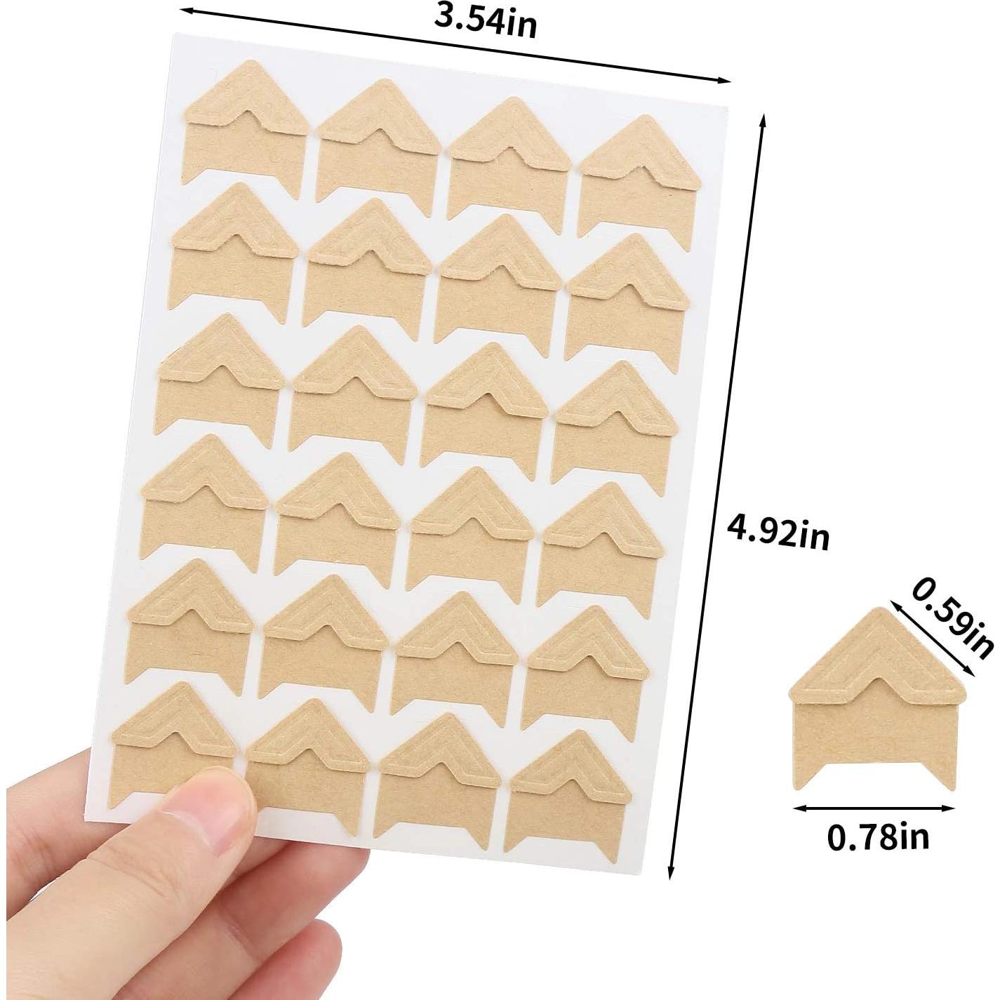 Esquinas Autoadhesivas para Fotos DERAYEE - 288 Piezas 6 Colores