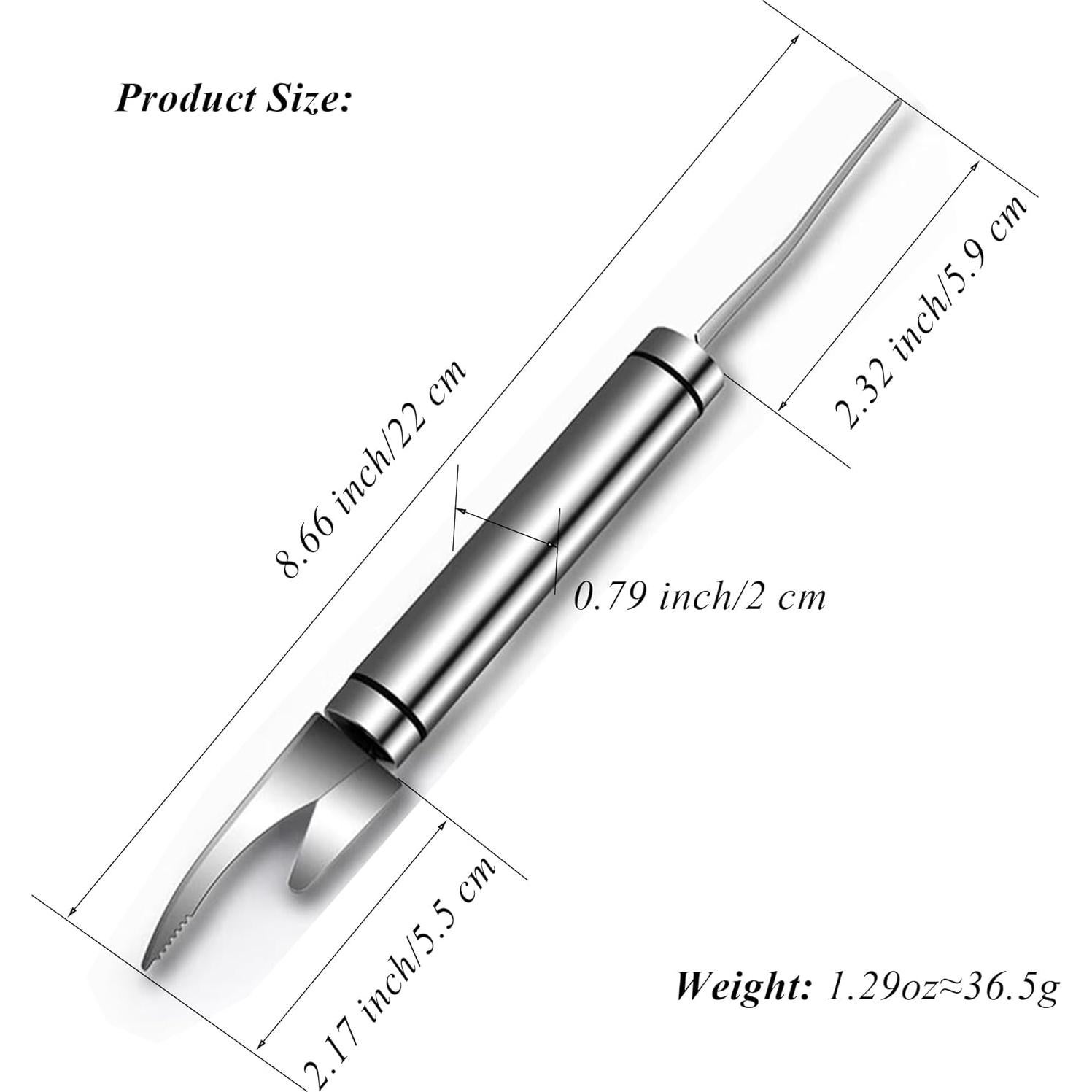 Herramienta Desvenar Camarones 2 en 1 LXLVOUEG Acero Inoxidable