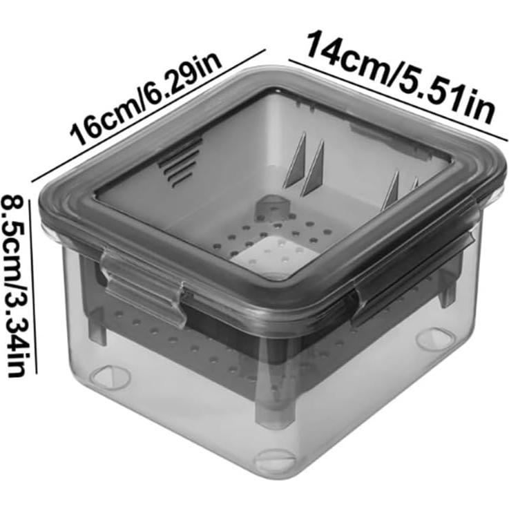 Molde Prensador de Tofu NIWWIN Gris - Kit Drenaje y Prensa