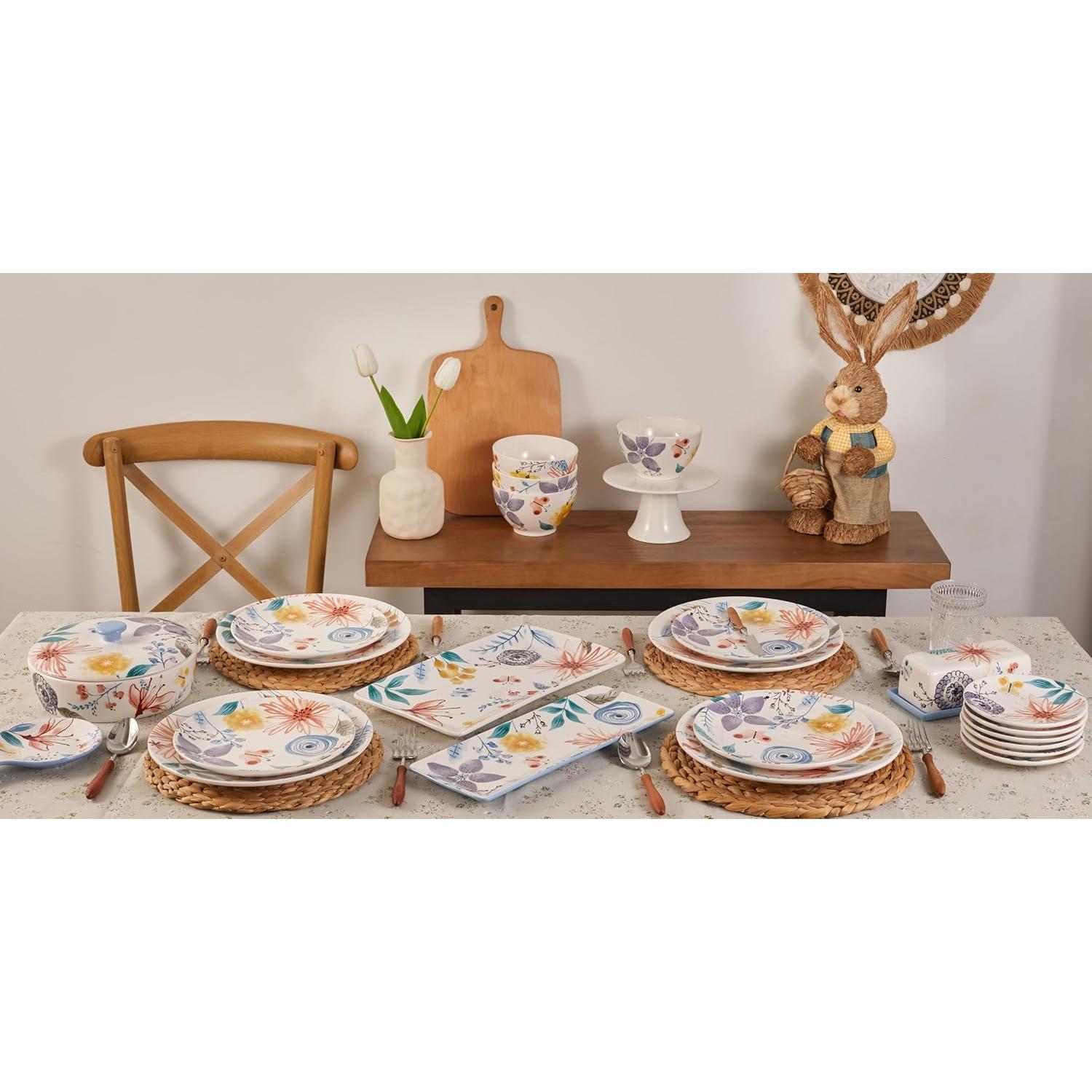 Calentador de Tortillas Cerámico Bico Sinfonía Flores 22.6 cm