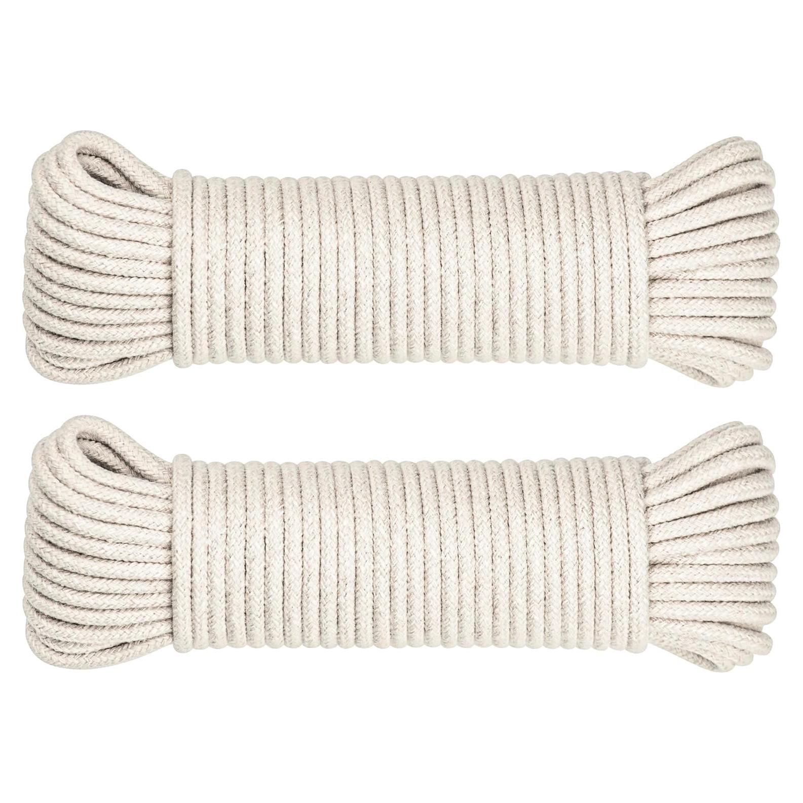 Cuerda de Algodón Natural SteadMax 30.48m 0.48cm Resistente