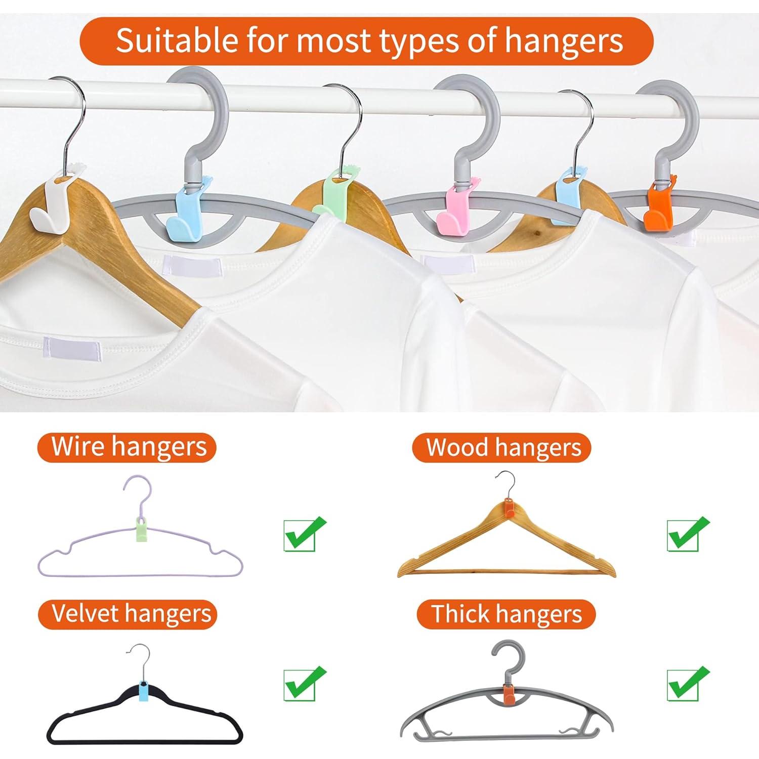 Ganchos Extensores SLMT 50PCS Ahorra Espacio Multicolor