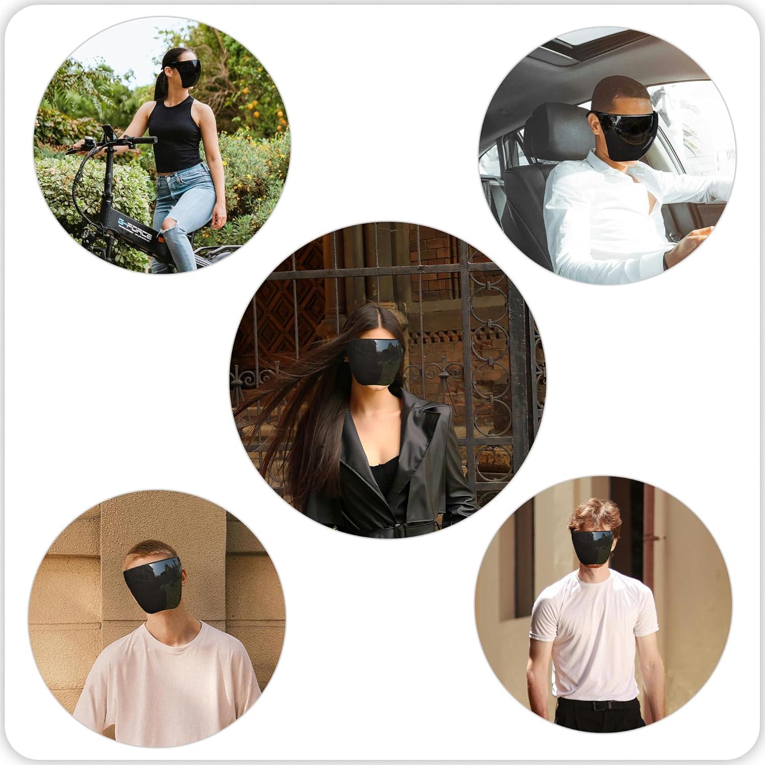 Gafas de Cara Completa MAYOKEN, Visera Antirreflejo Negra