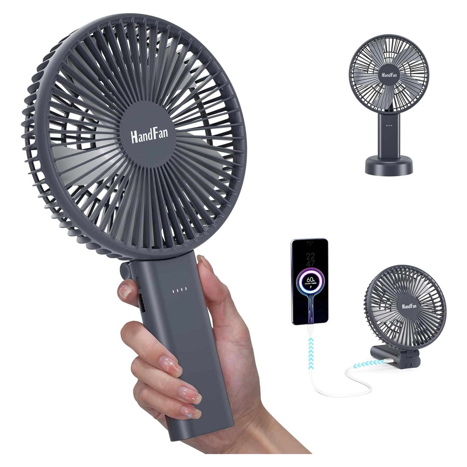 Ventilador de Mano HandFan 6 Pulgadas Plegable 4000mAh