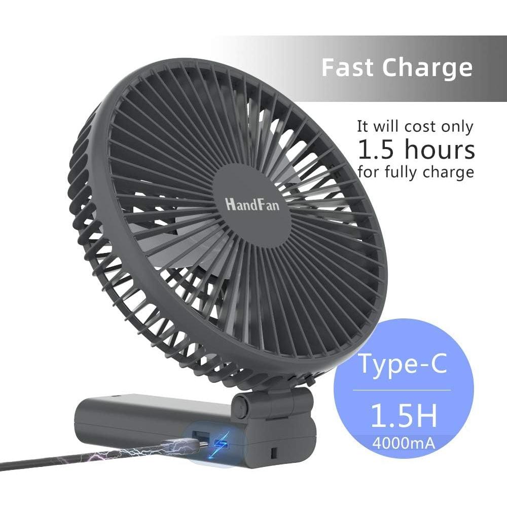 Ventilador de Mano HandFan 6 Pulgadas Plegable 4000mAh
