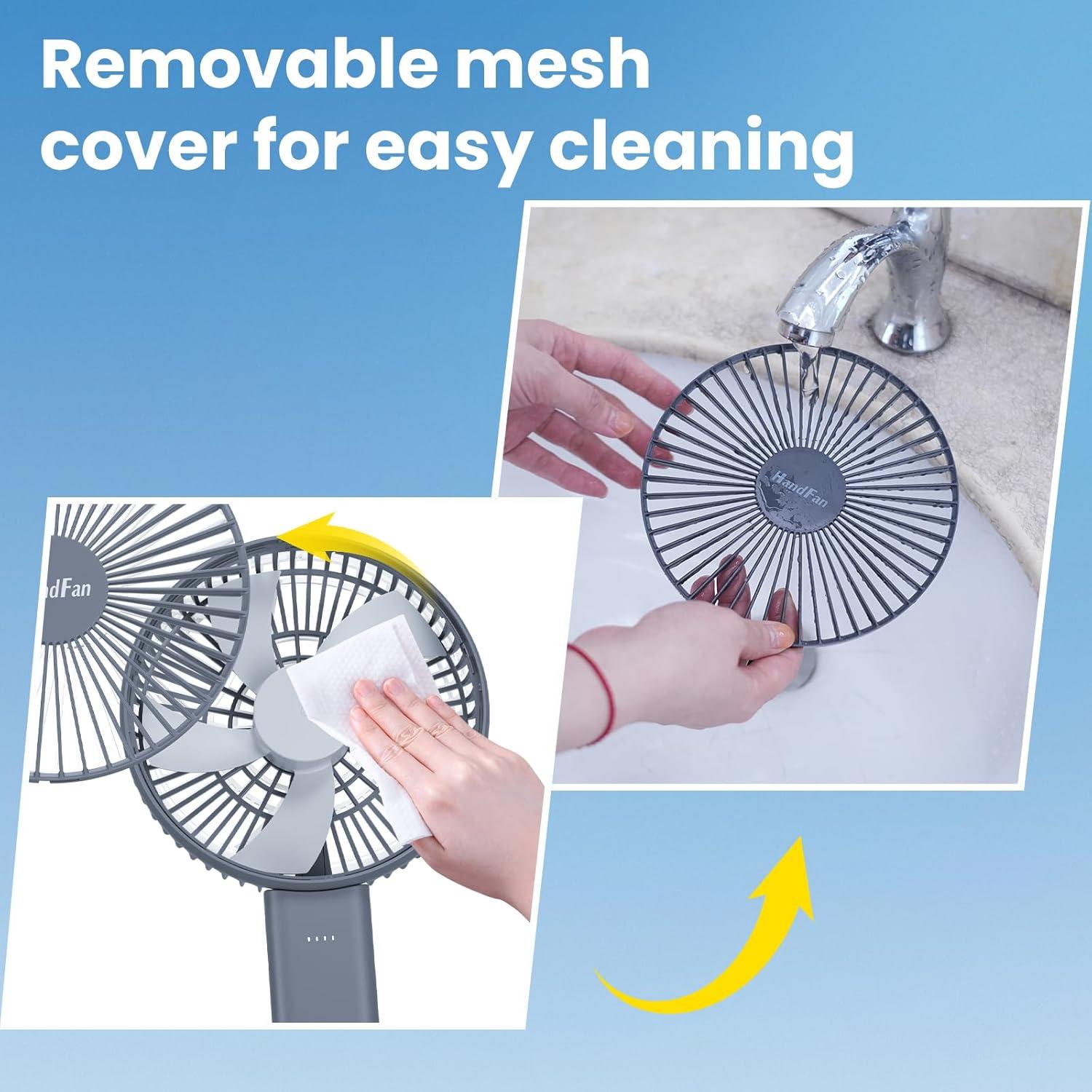 Ventilador de Mano HandFan 6 Pulgadas Plegable 4000mAh