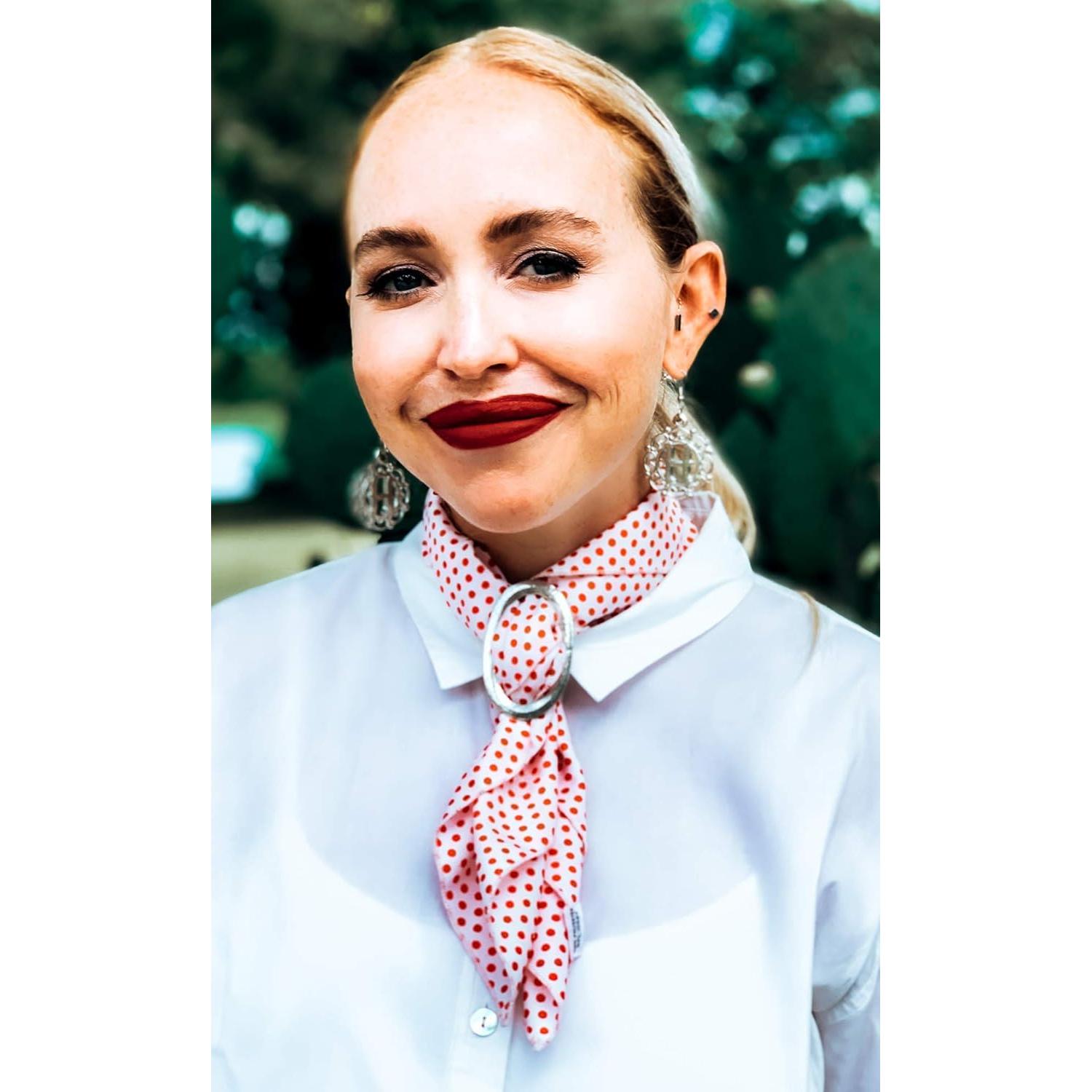 Anillo de Bufanda de Estaño Hecho a Mano - Ovalado Pequeño