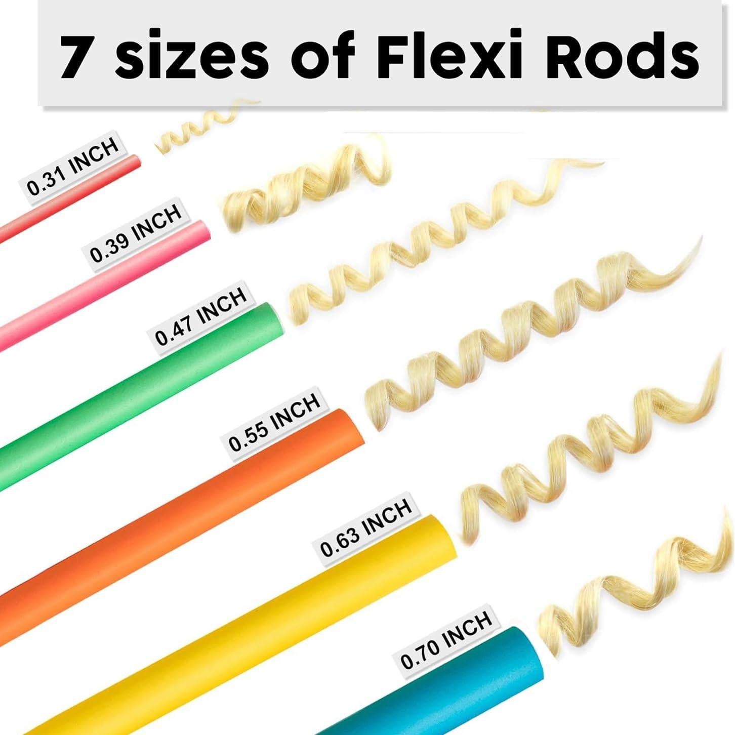 Set de Rulos Flexibles Sin Calor xnicx 42 pcs para Cabello