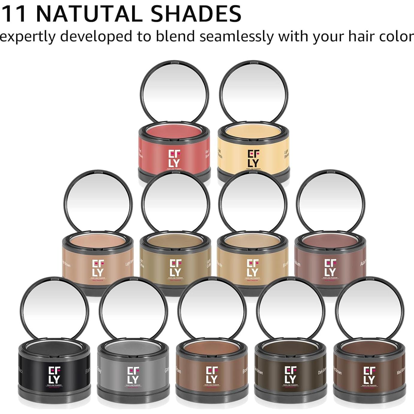 Polvo Retoque Raíces EFLY Castaño 3.98g - Cabello y Barba