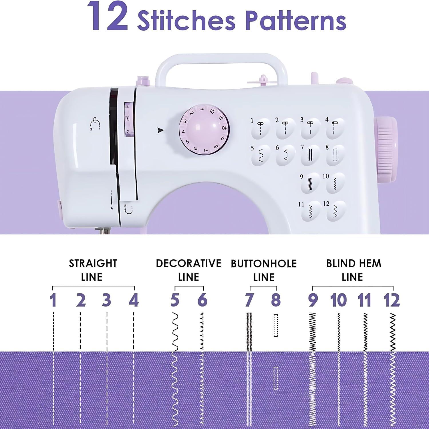 Máquina de Coser Amazon TYM MCJ-0084-SM Compacta con Kit 56 Piezas