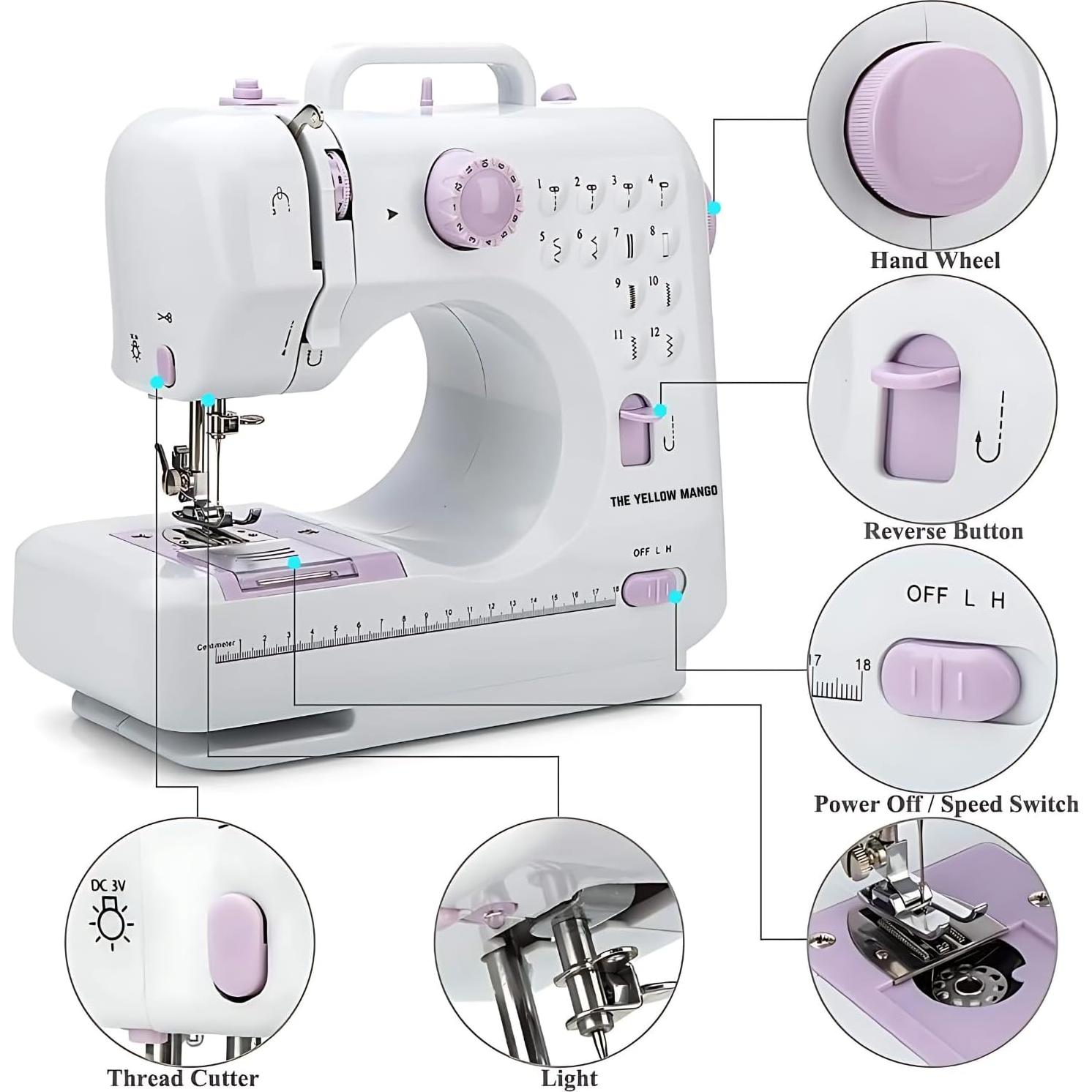 Máquina de Coser Amazon TYM MCJ-0084-SM Compacta con Kit 56 Piezas
