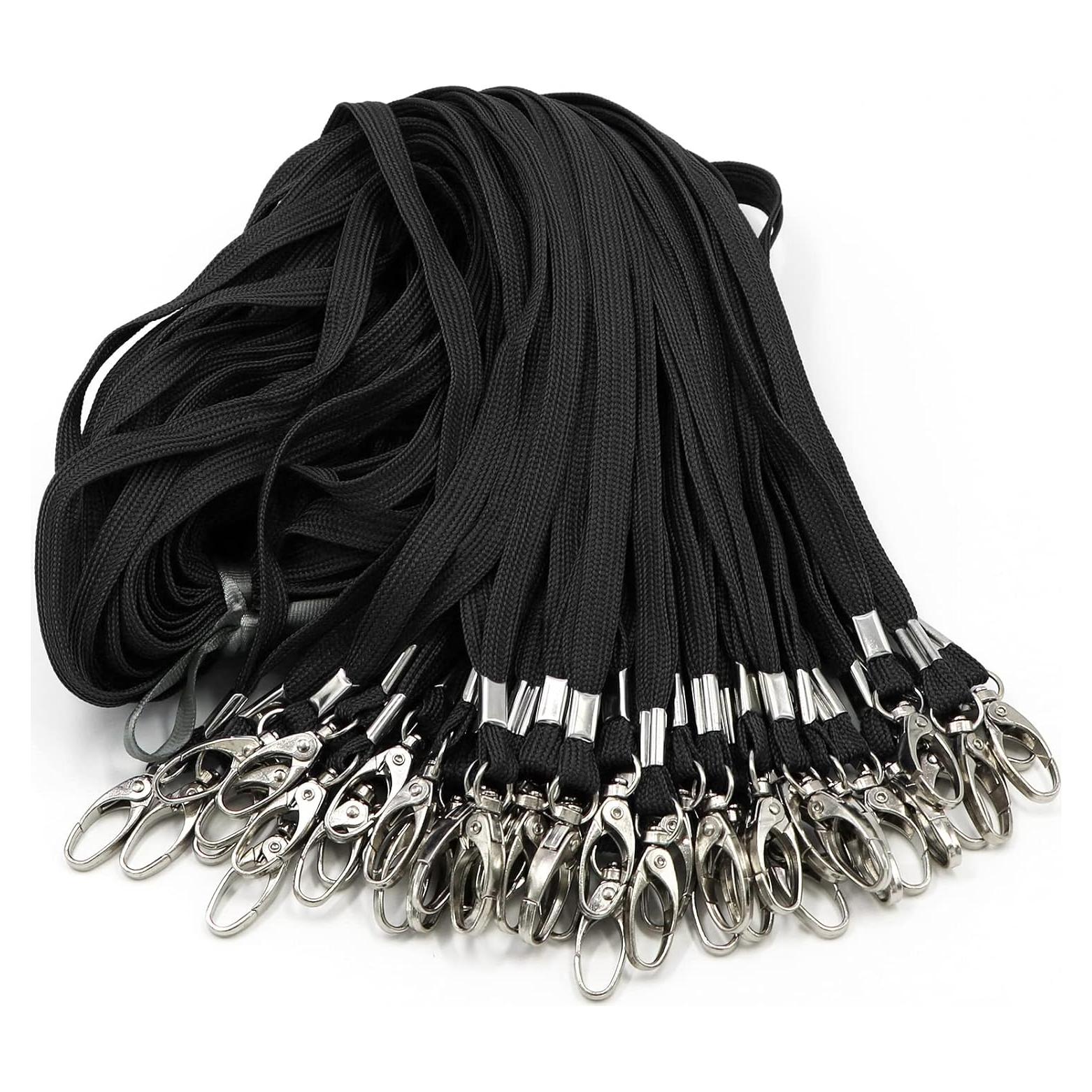 Cintas Negras para Identificación Beebel con Clip Giratorio - 100 Unidades