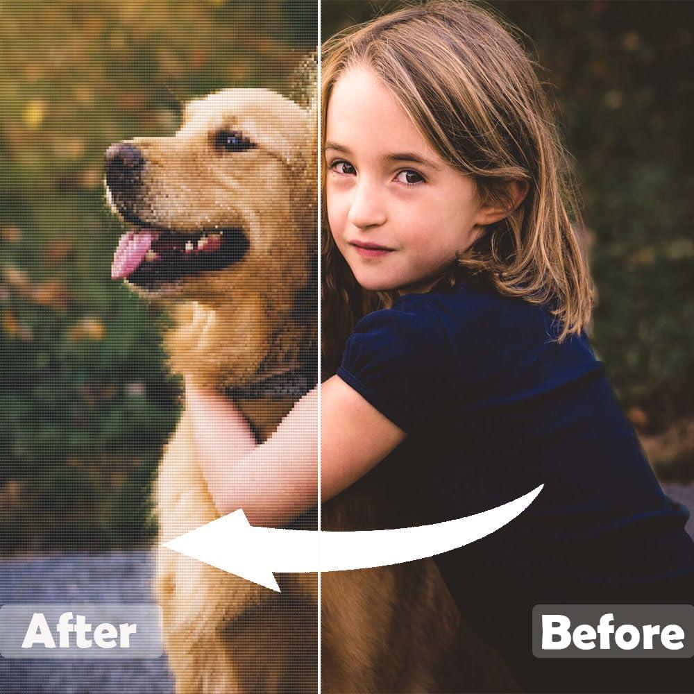 Pintura de Arte de Diamante Personalizada ADANAY 30x50cm