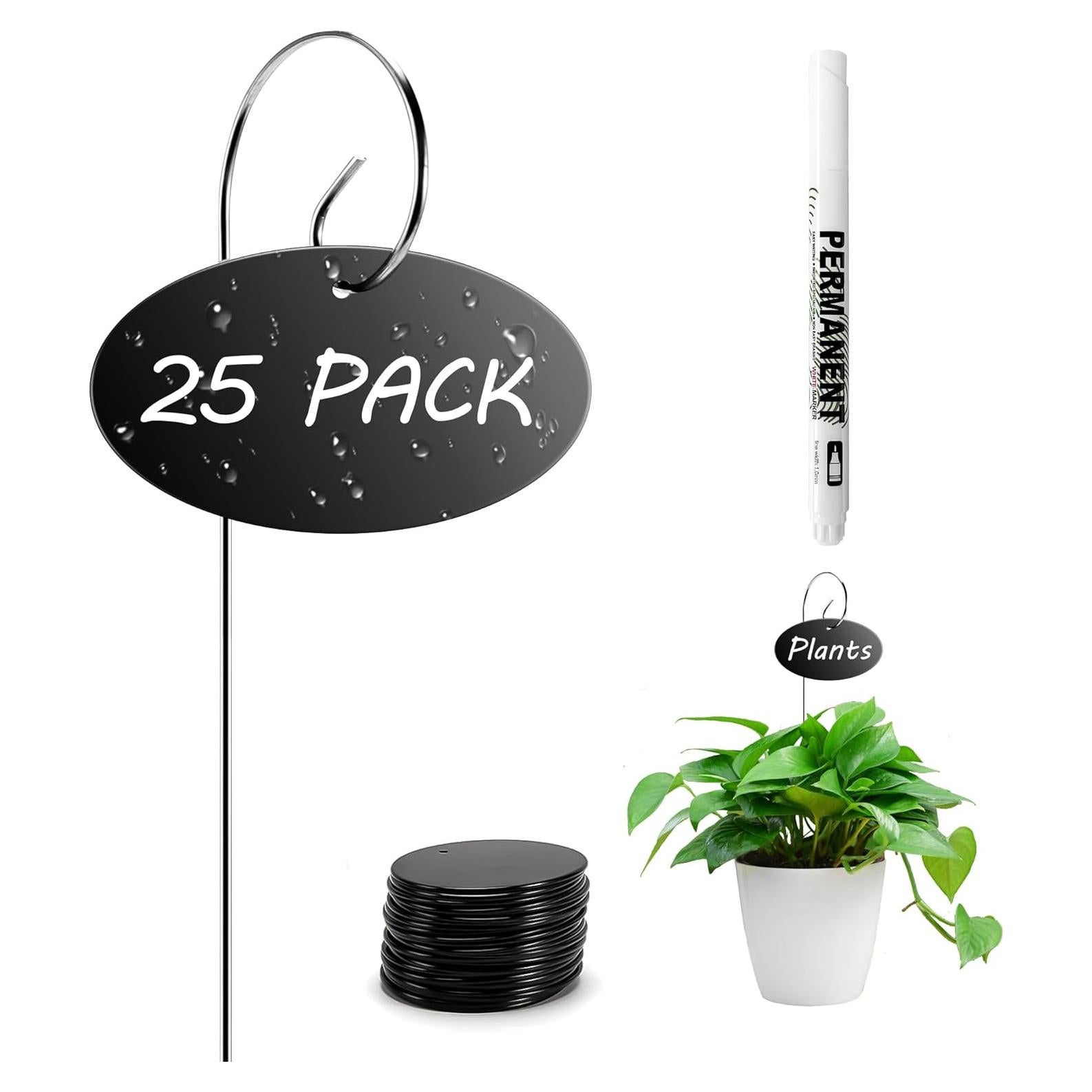 Etiquetas para Plantas Vcekract 25 Pcs con Bolígrafo Resistente